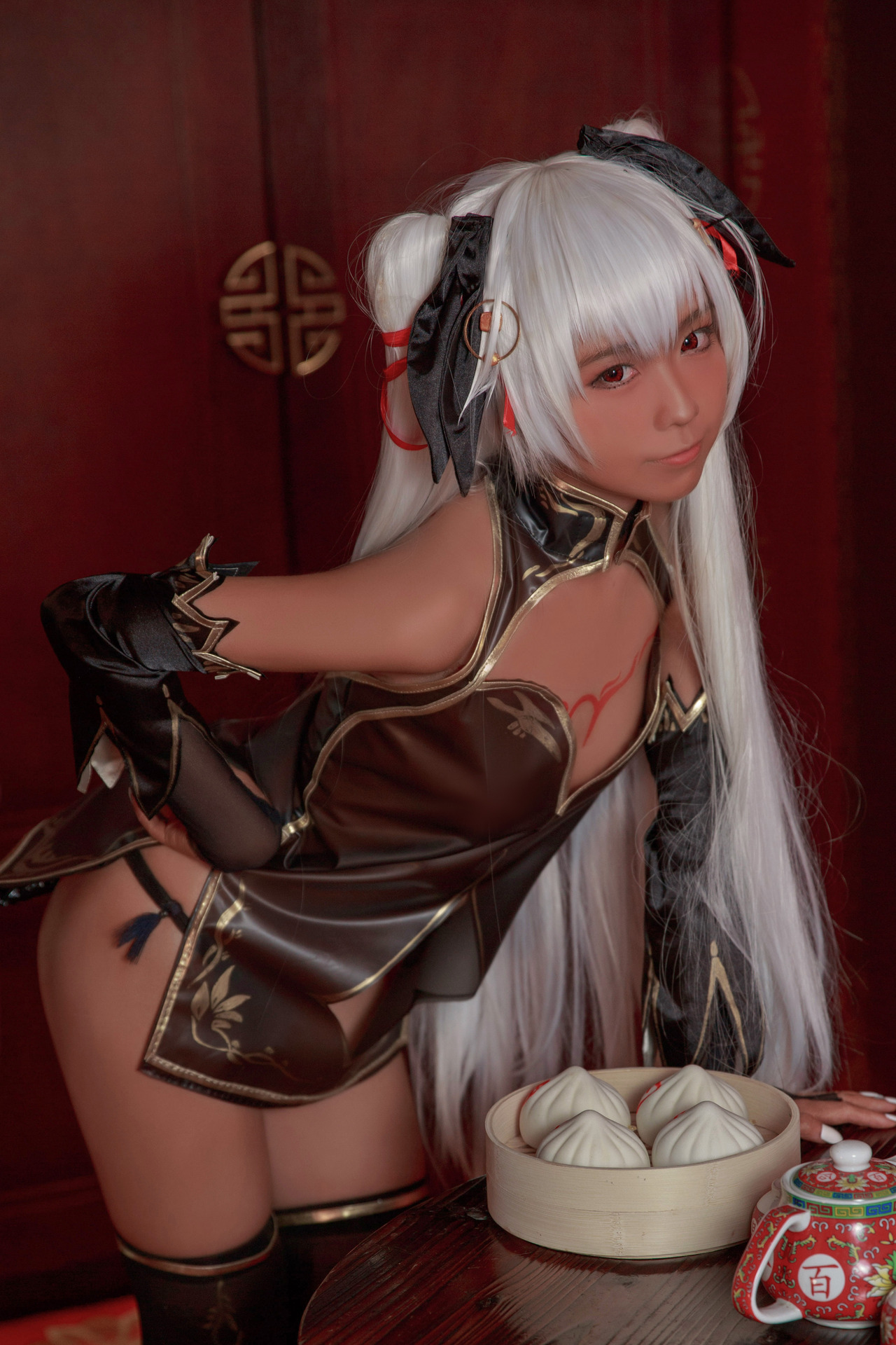 [G44不會受傷] 褐色旗袍娘 Brown Cheongsam Girl 6