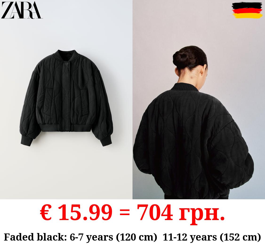 QUILTED BOMBER JACKET