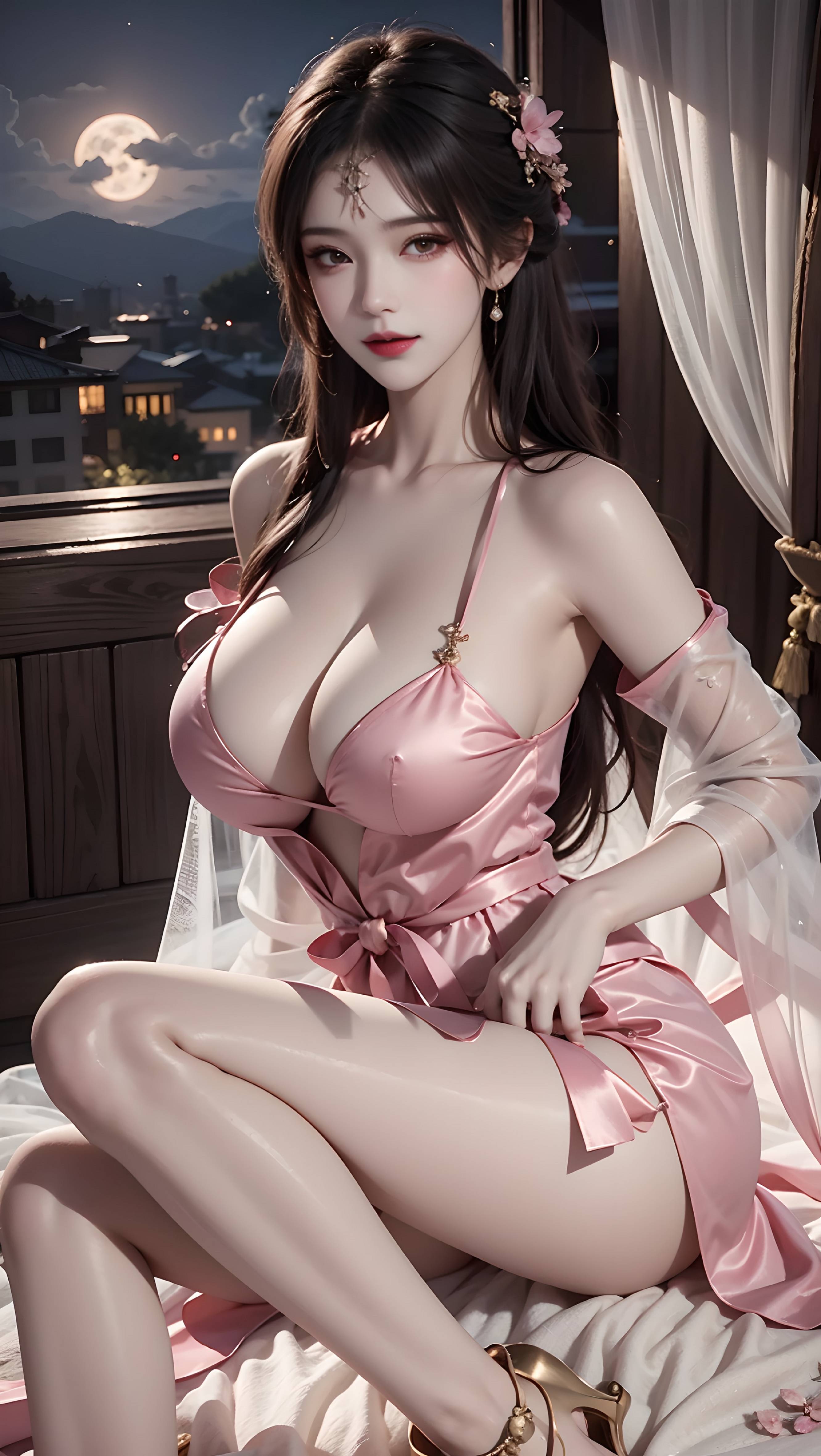 图片[40]-古风粉色性感美女-六色网