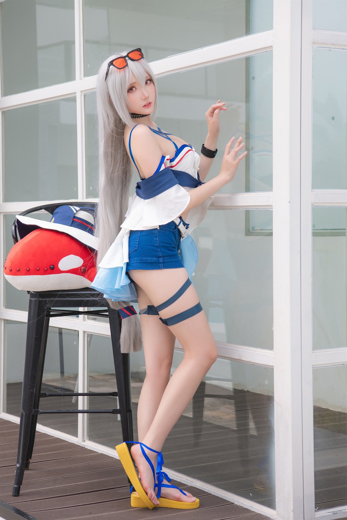 Cosplay 瓜希酱 斯卡蒂 14