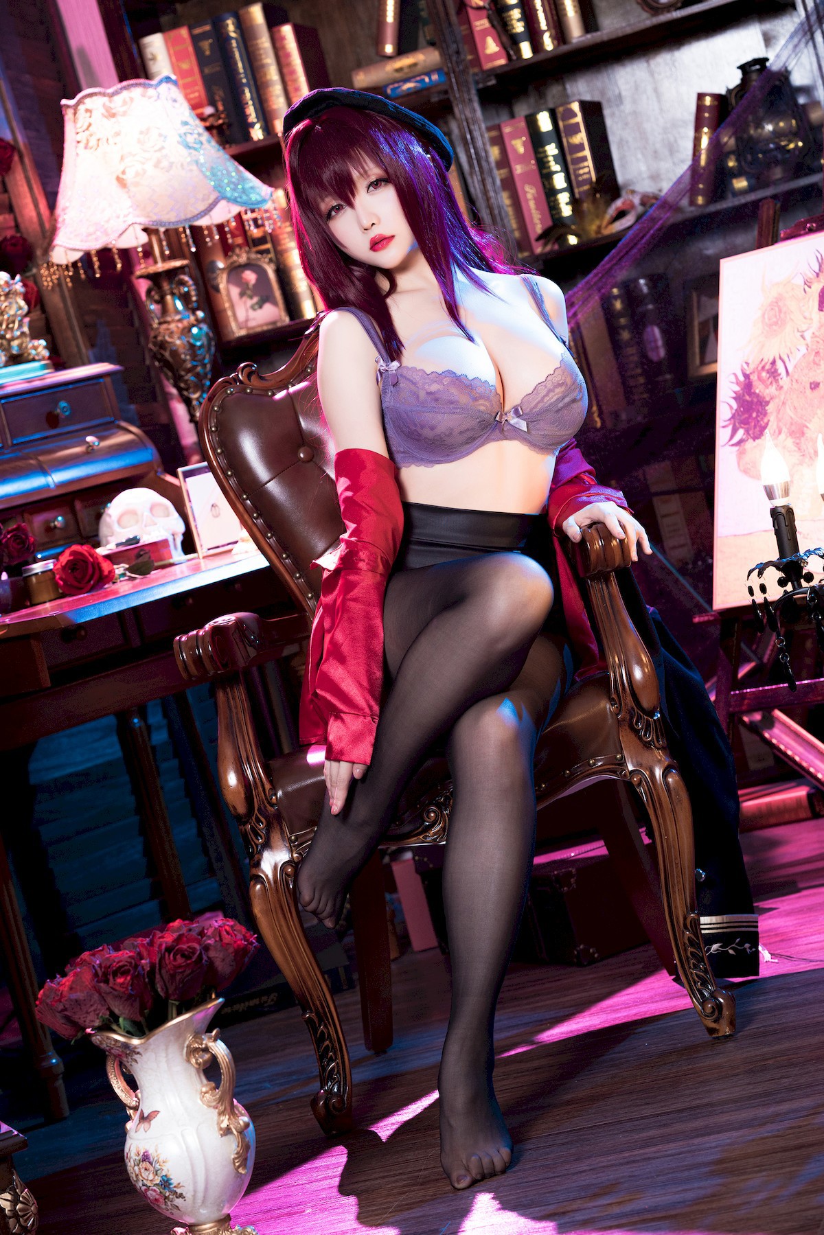星之迟迟 Cosplay 斯卡哈 真红教枪 44