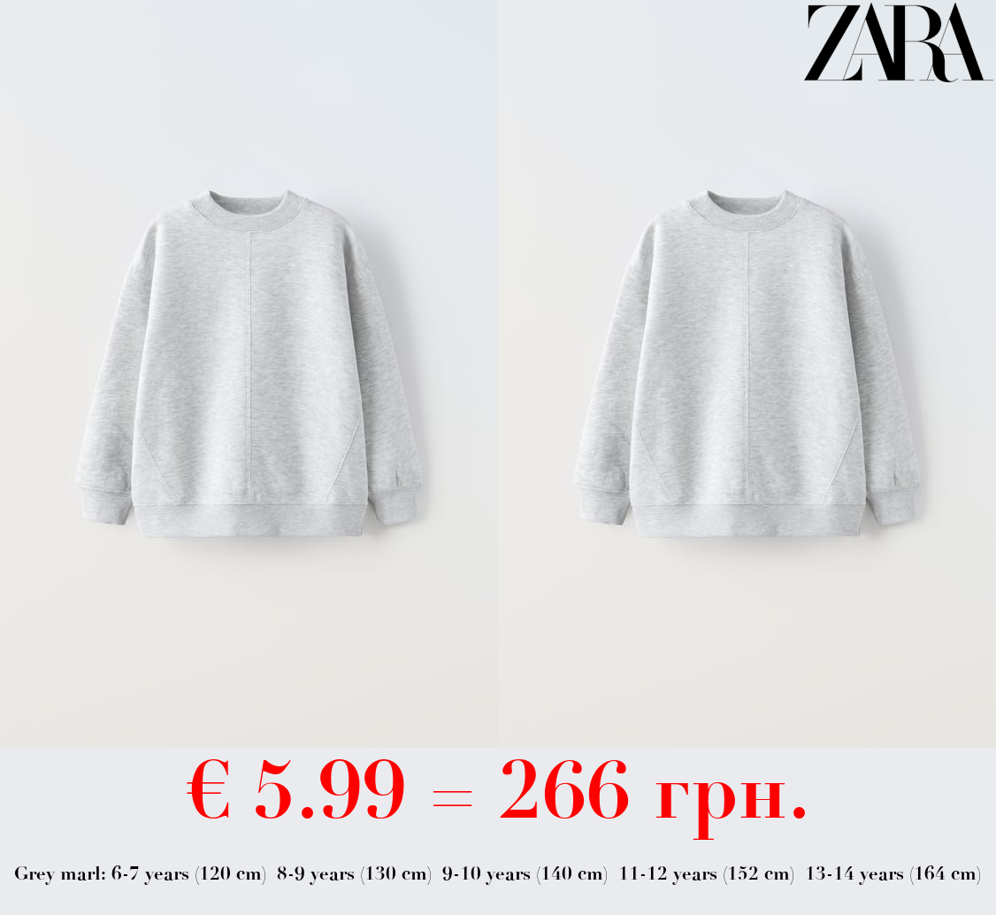 BASIC PLUSH SWEATSHIRT