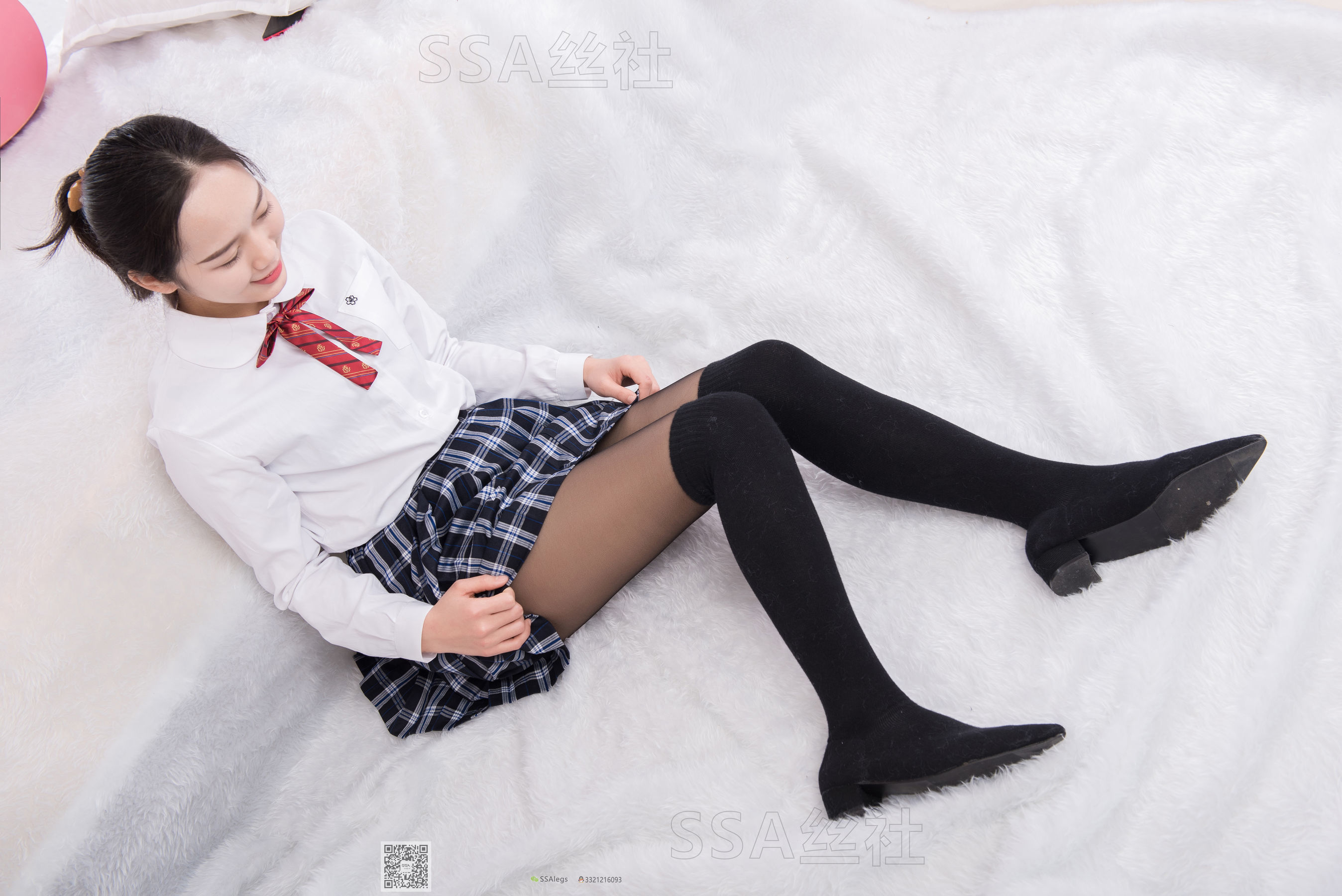 [SSA丝社]超清写真_No.073_萱萱_jk制服黑丝-写真图集共238P 8