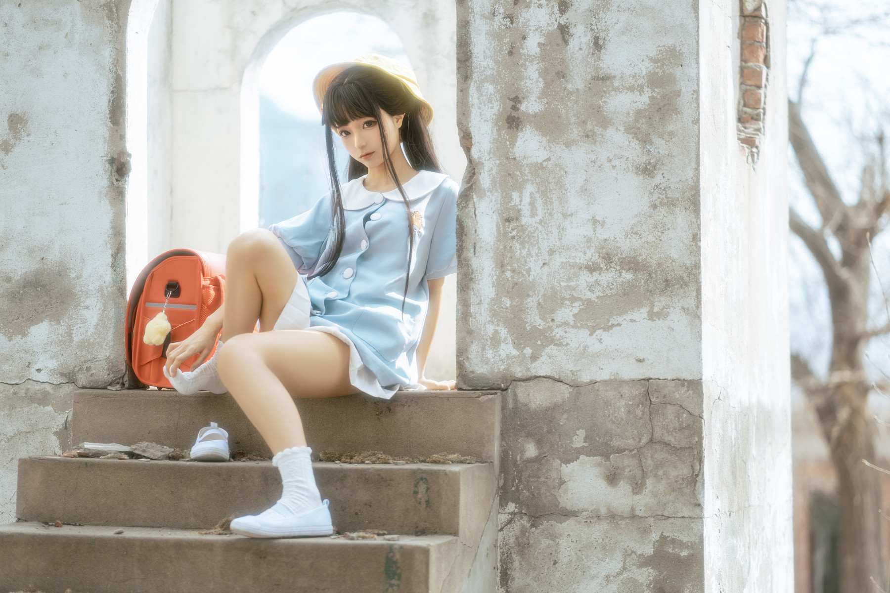 Cosplay 蠢沫沫 Chunmomo 小黄帽 绅士版 Set.01 33