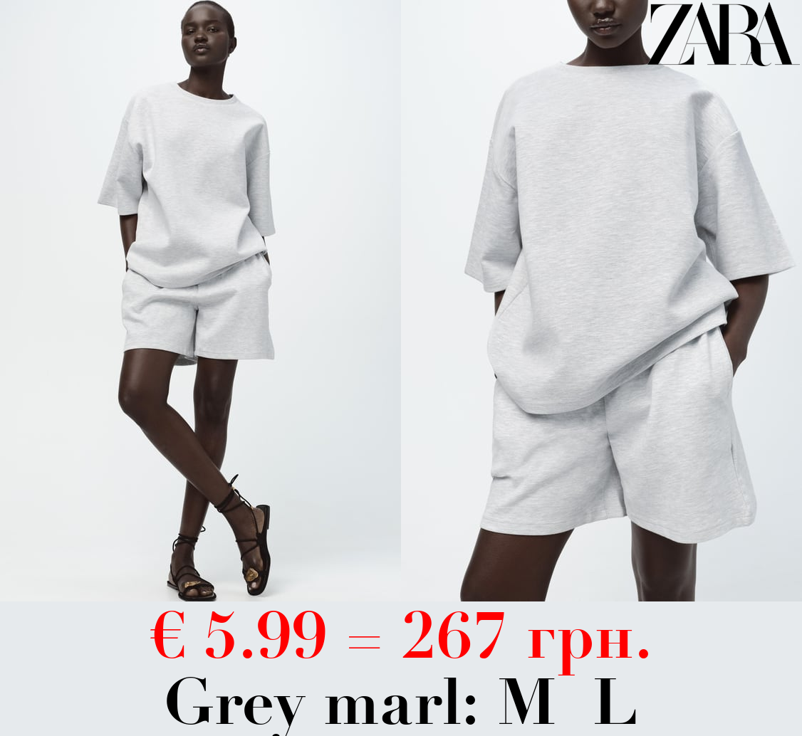 SHORT SLEEVE INTERLOCK SWEATSHIRT