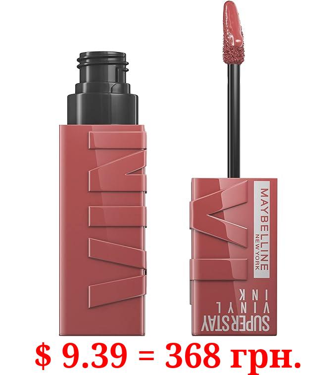 Maybelline Super Stay Vinyl Ink Longwear No-Budge Liquid Lipcolor Makeup, Highly Pigmented Color and Instant Shine, Cheeky, Rose Nude Lipstick, 0.14 fl oz, 1 Count