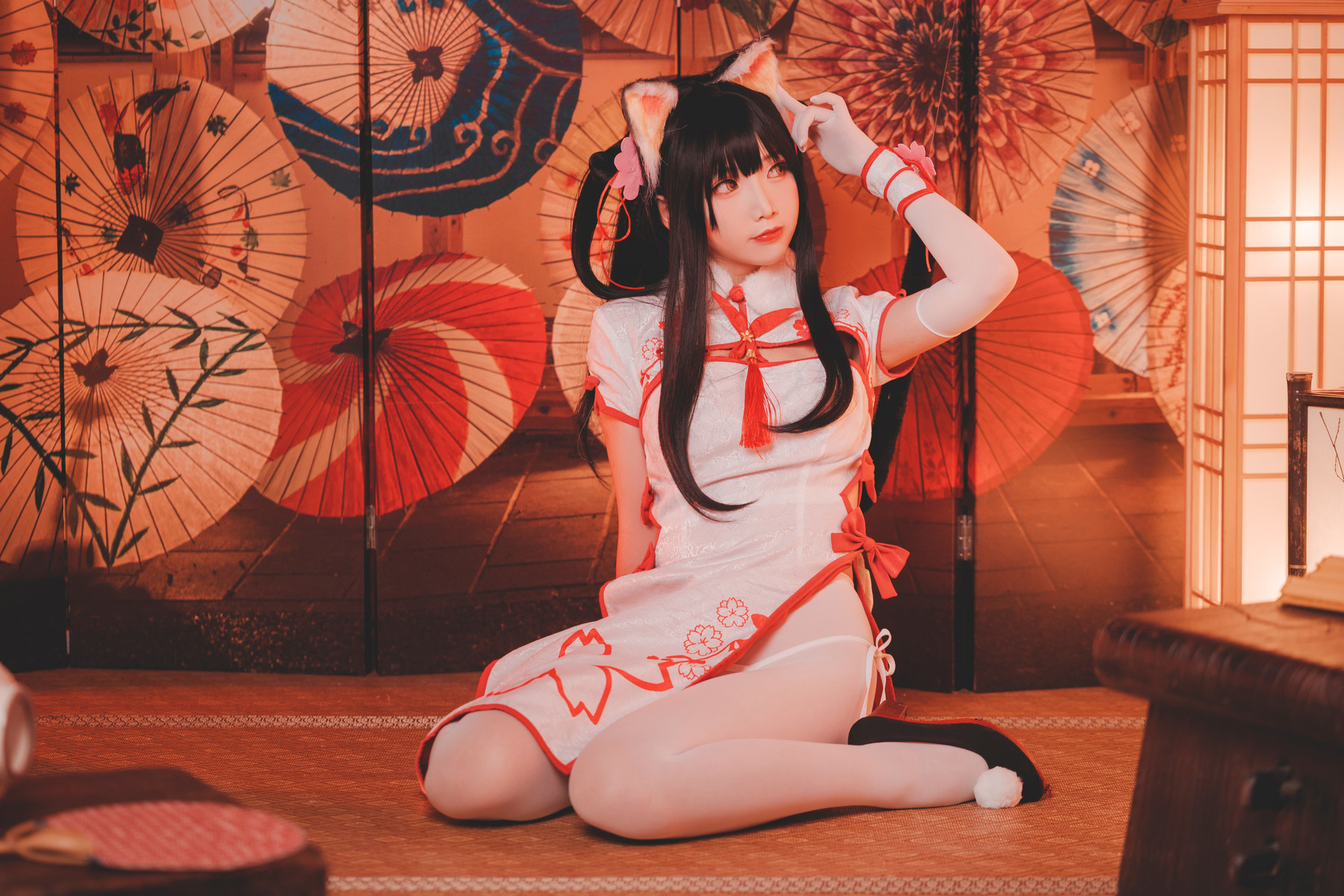 Cosplay 面饼仙儿 夕暮 斯卡哈女仆 7
