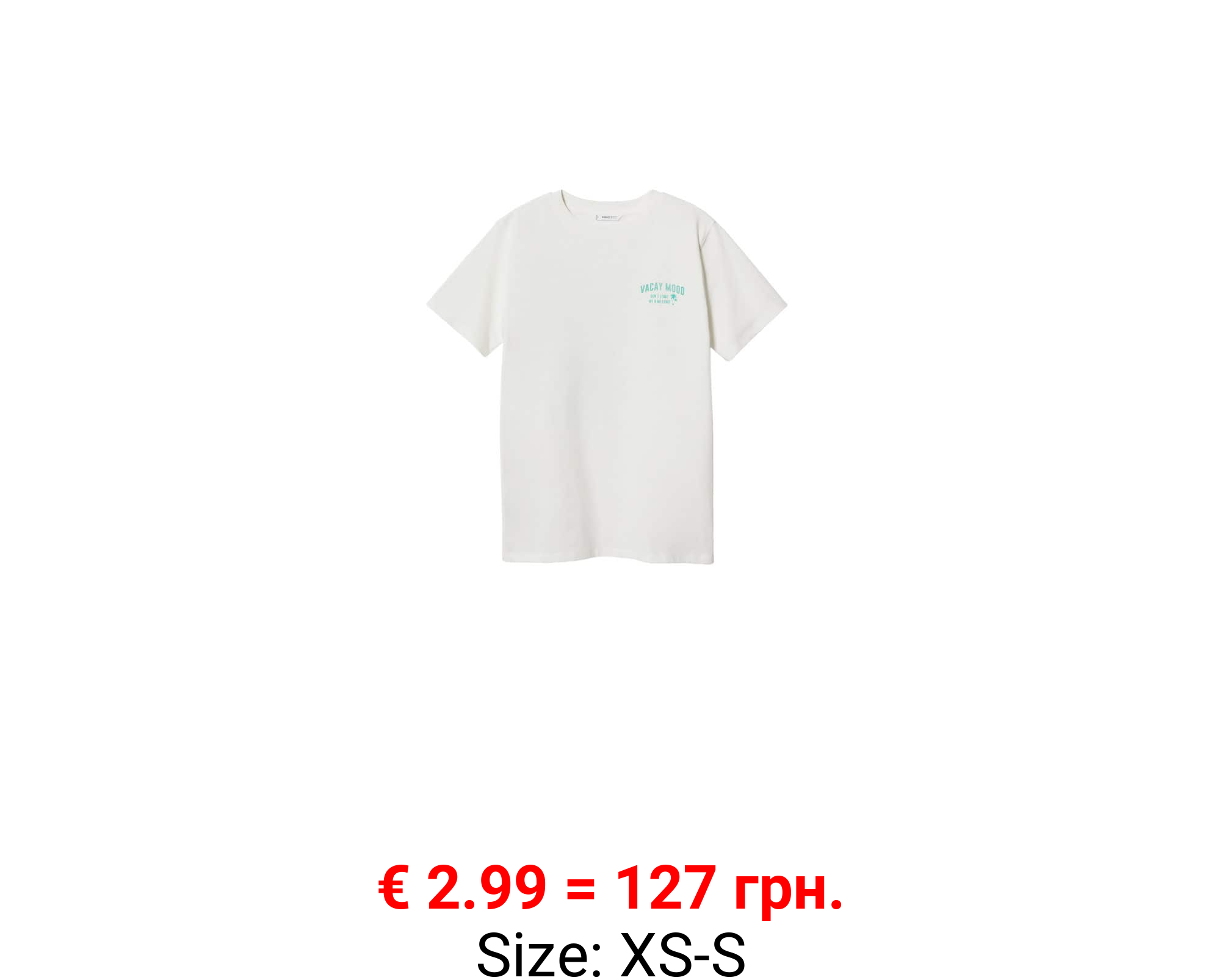 Camiseta algodón mensaje