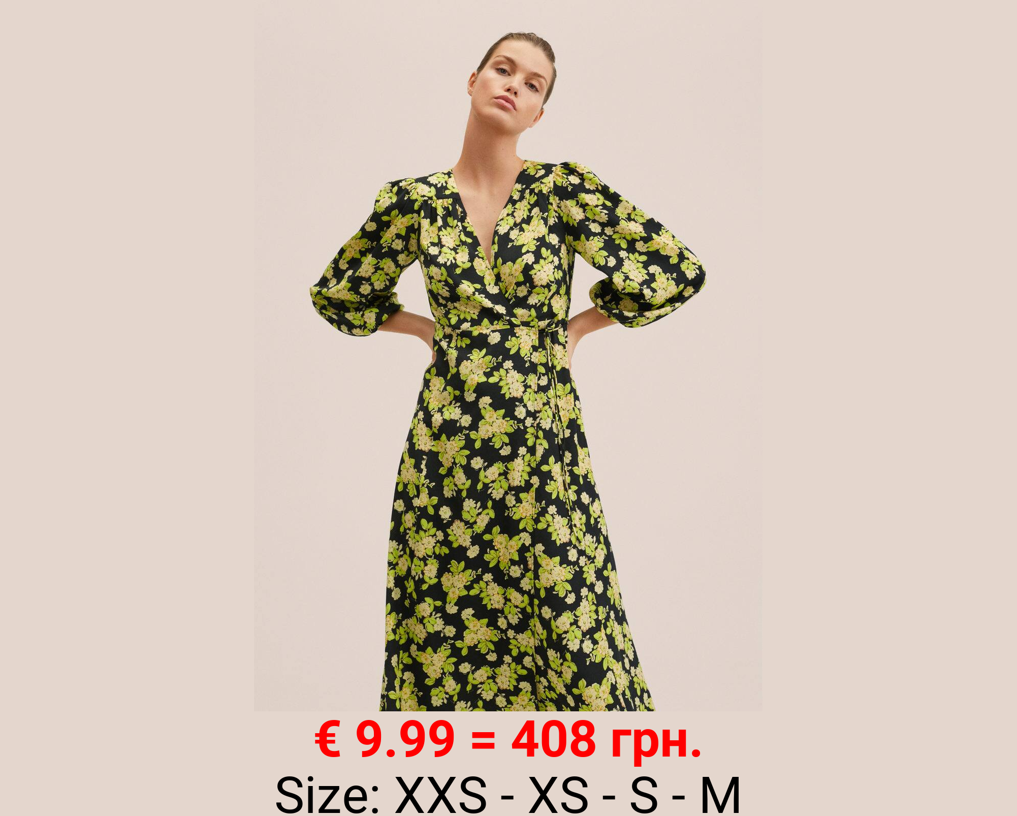 Vestido estampado flores