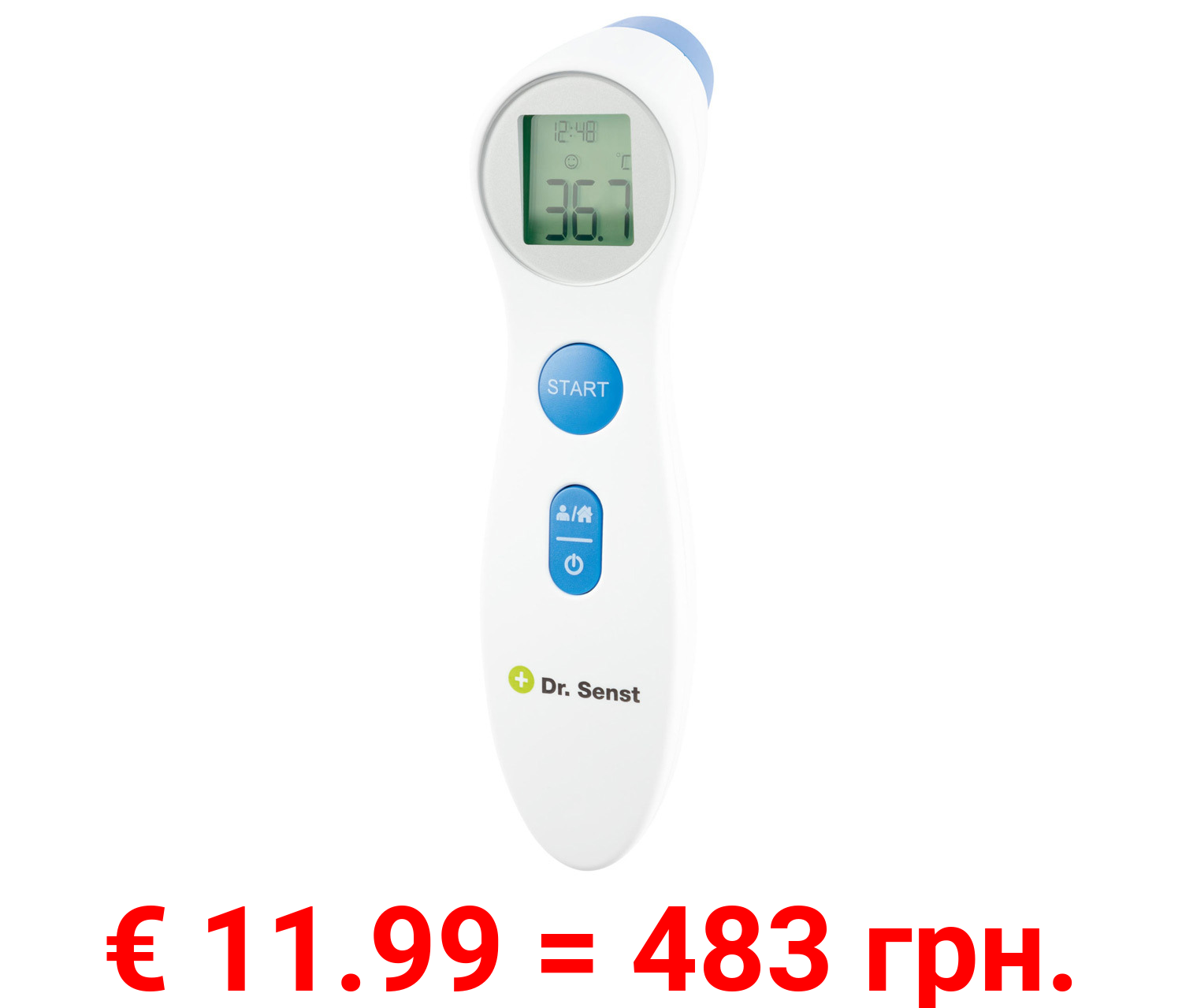 Dr. Senst Stirn-Thermometer, 2in1, mit Infrarot-Sensor