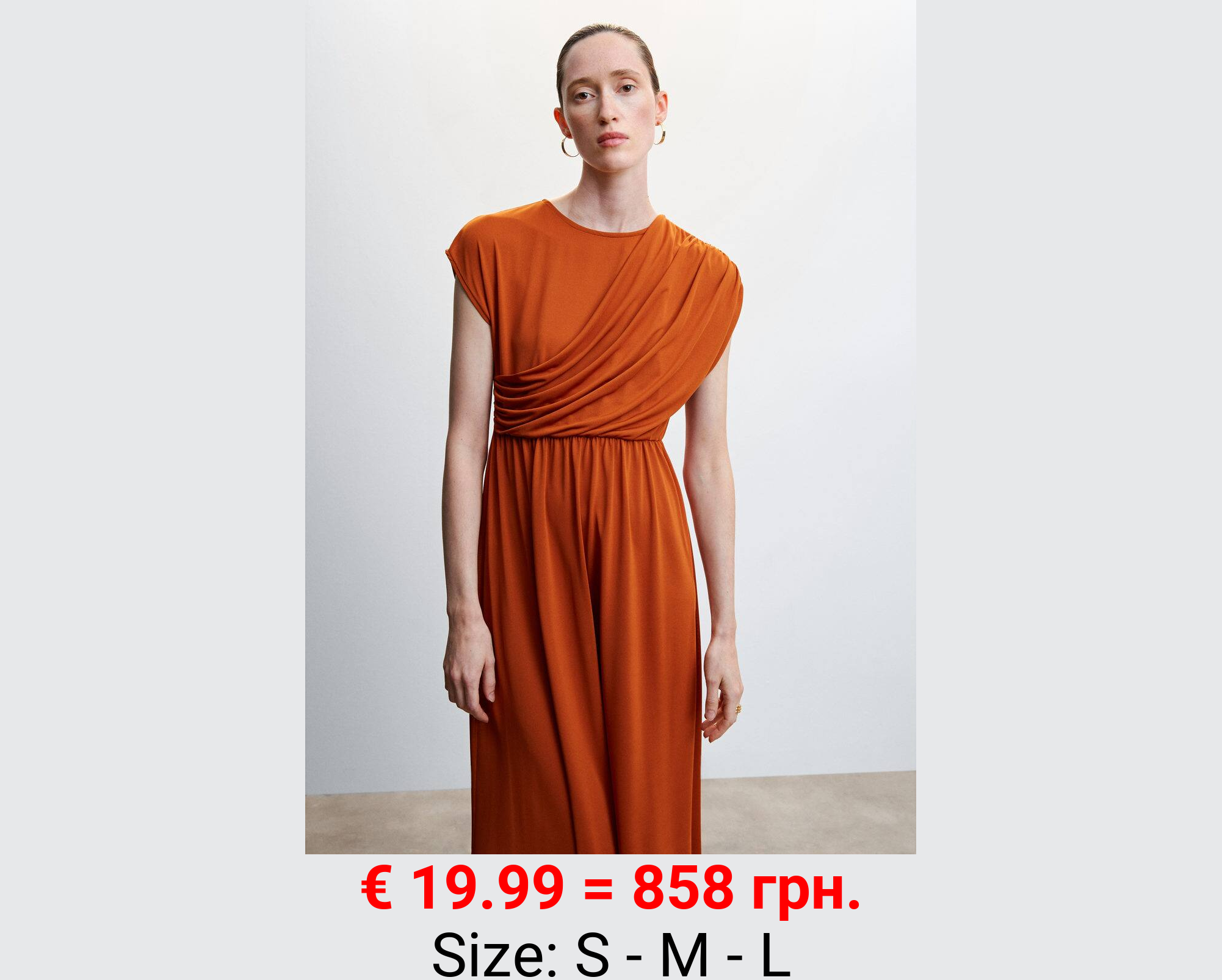 Vestido detalle drapeado