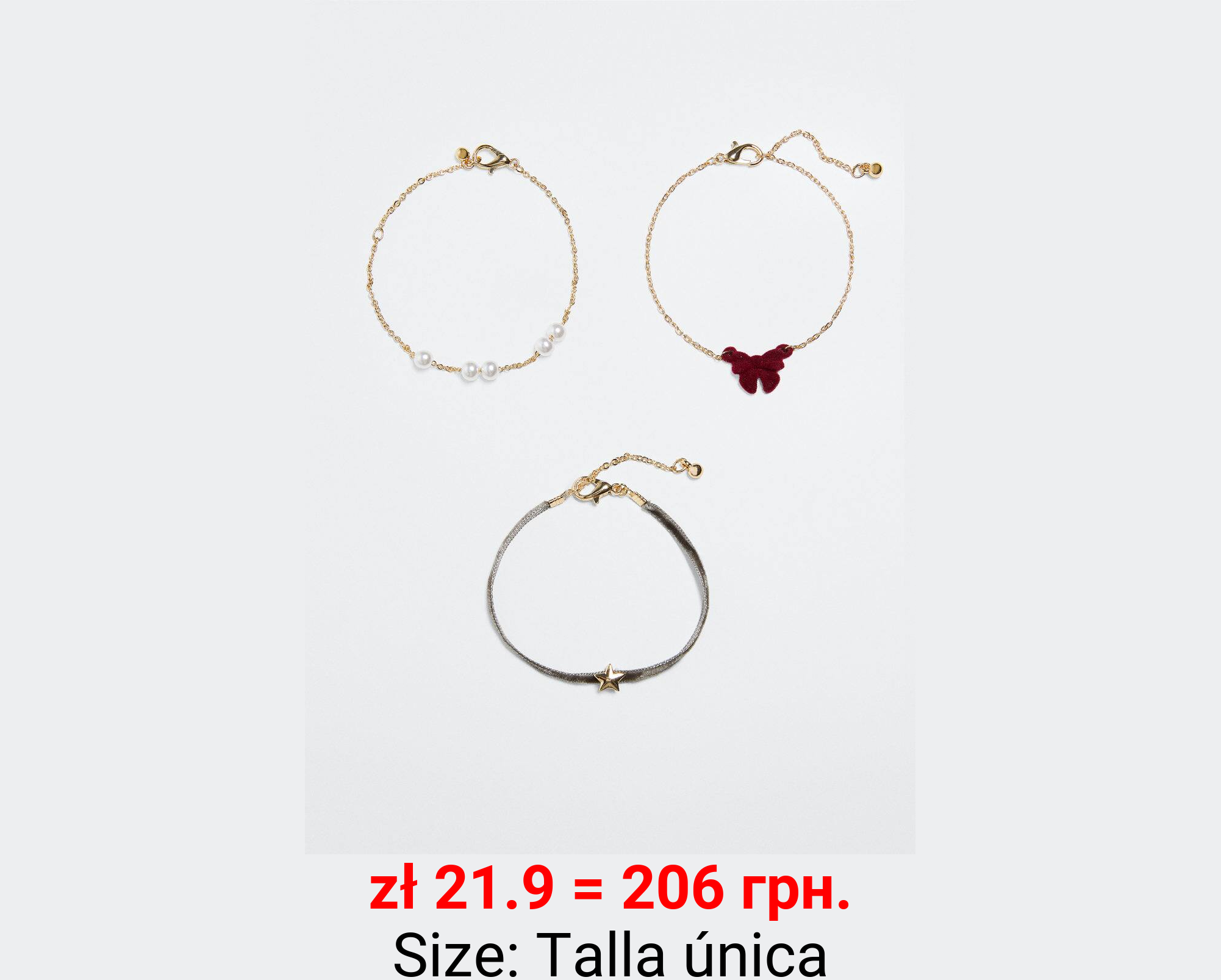 Pack 3 pulseras navideñas