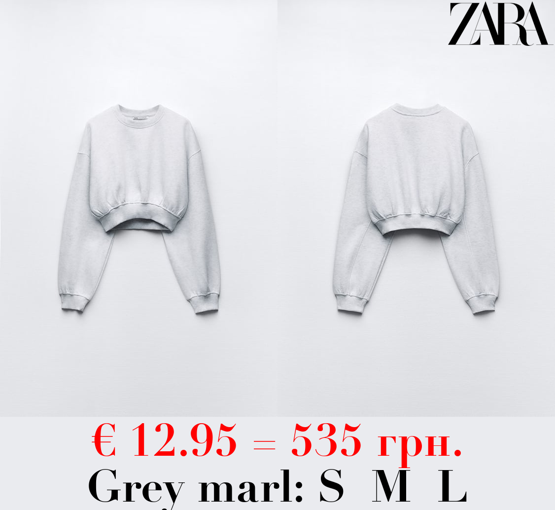 BASIC CROPPED SWEATSHIRT