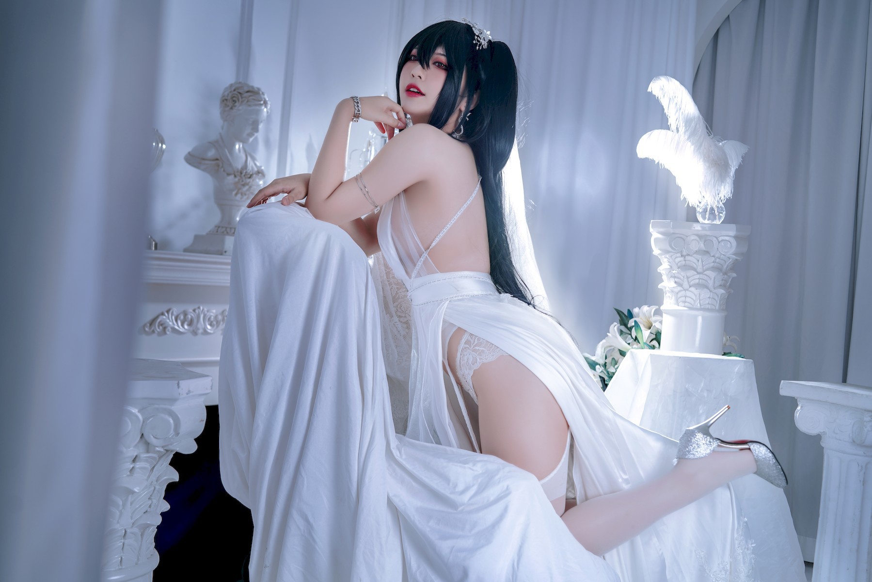 Cosplay 半半子 大凤礼服 Taihou 26