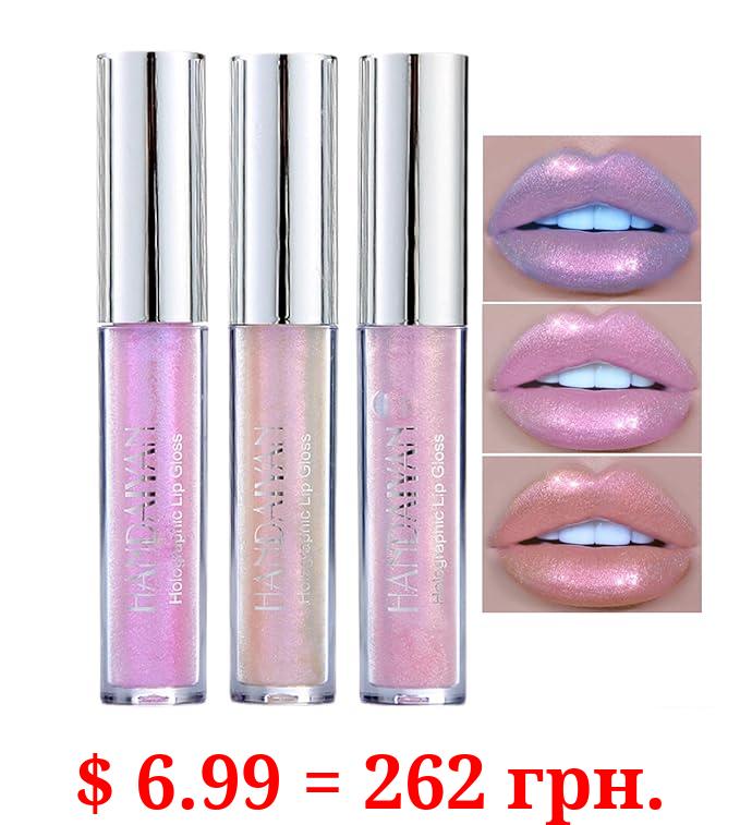 Rosarden Long-Lasting Shiny Liquid Lipstick, Diamond Shimmer Metallic Lip Gloss, Waterproof, Moisturizing, Popular Shiny Lip Gloss for Face & Eyes Makeup, Color Gloss Lipstick Cosmetics