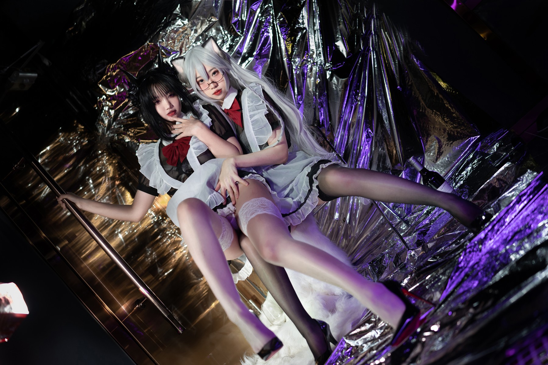 Cosplay 柒柒要乖哦 女仆の惩戒课 Set.01 53