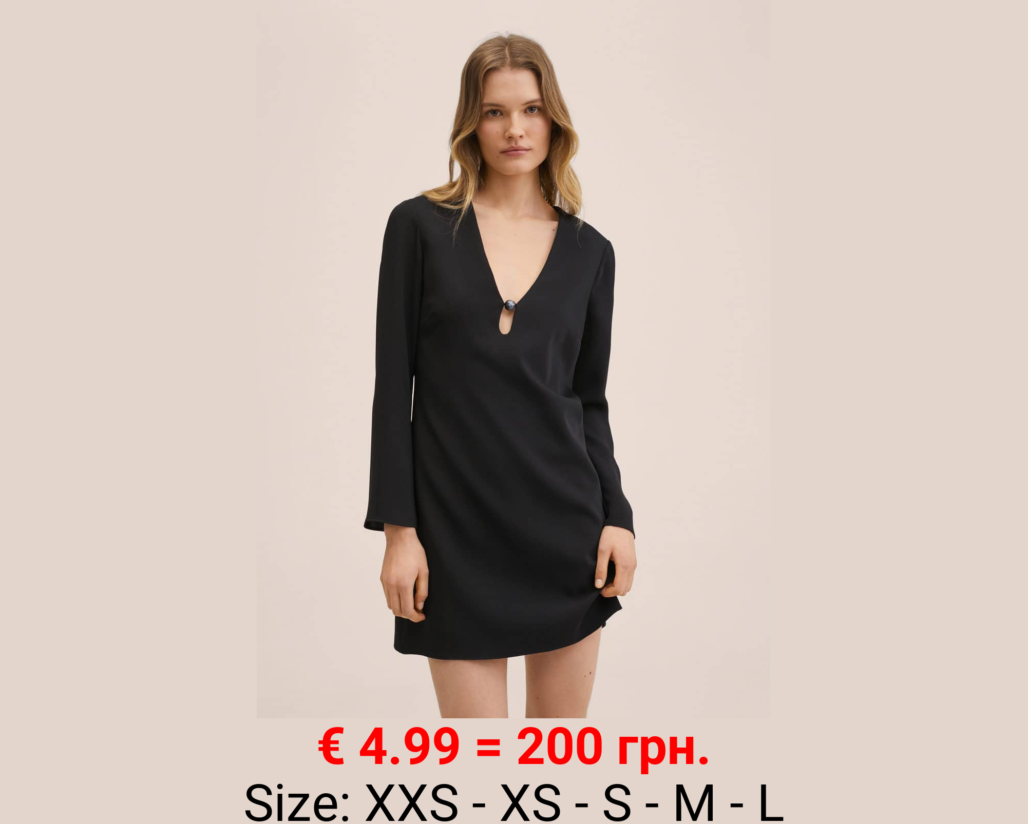 Vestido aplique cuello