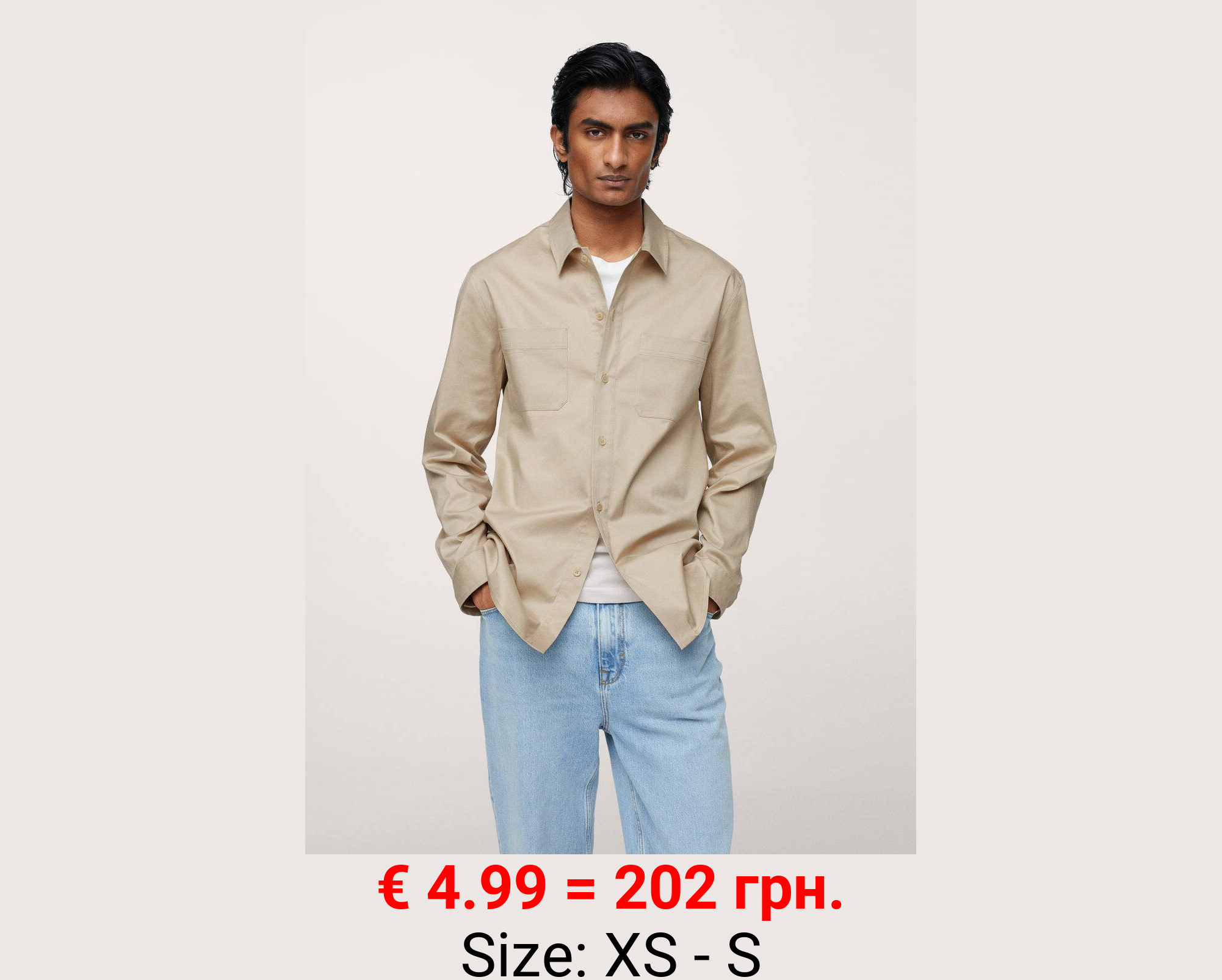 Camisa algodón lyocell bolsillos