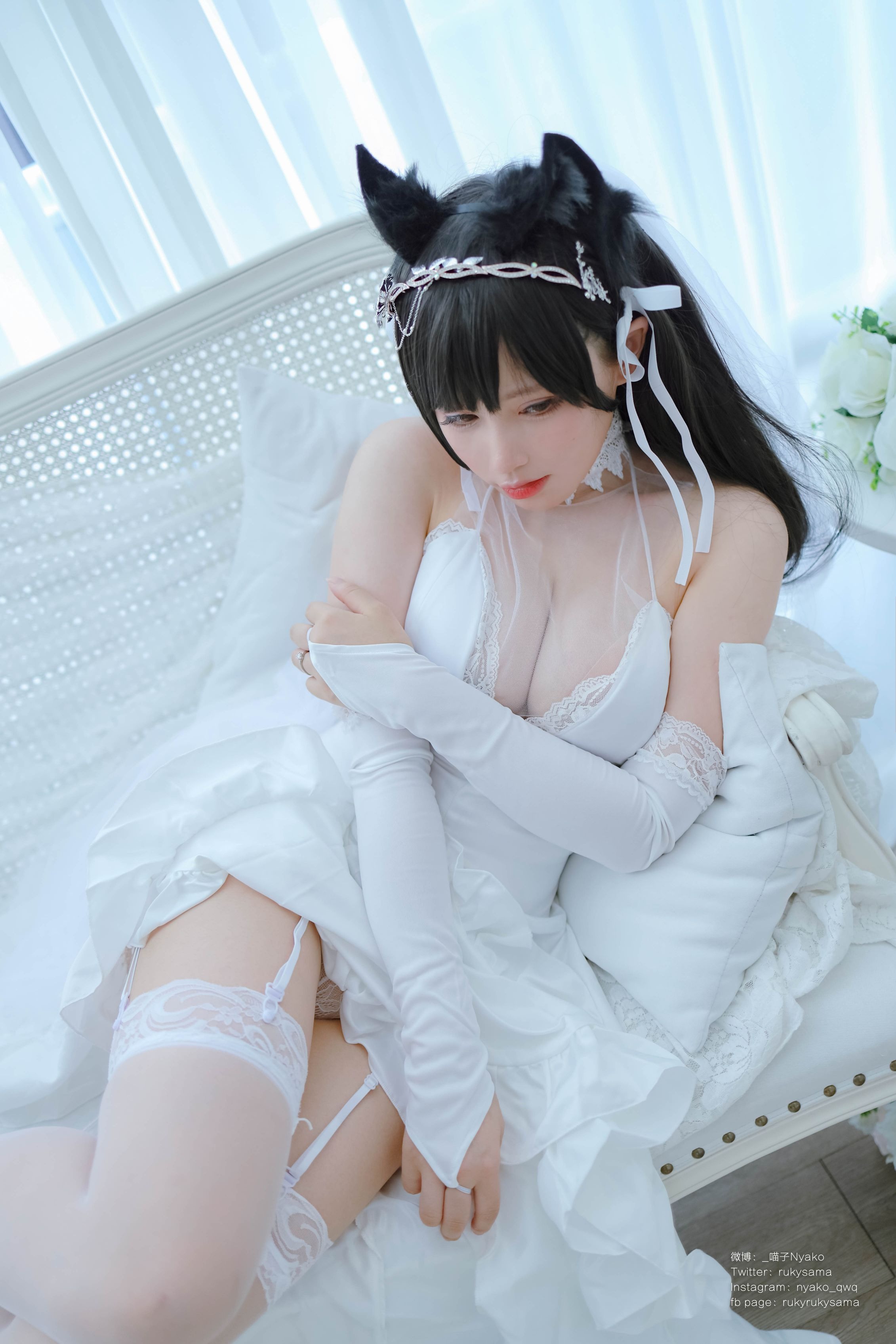 Nyako喵子 爱宕婚纱(62P177MB) 39