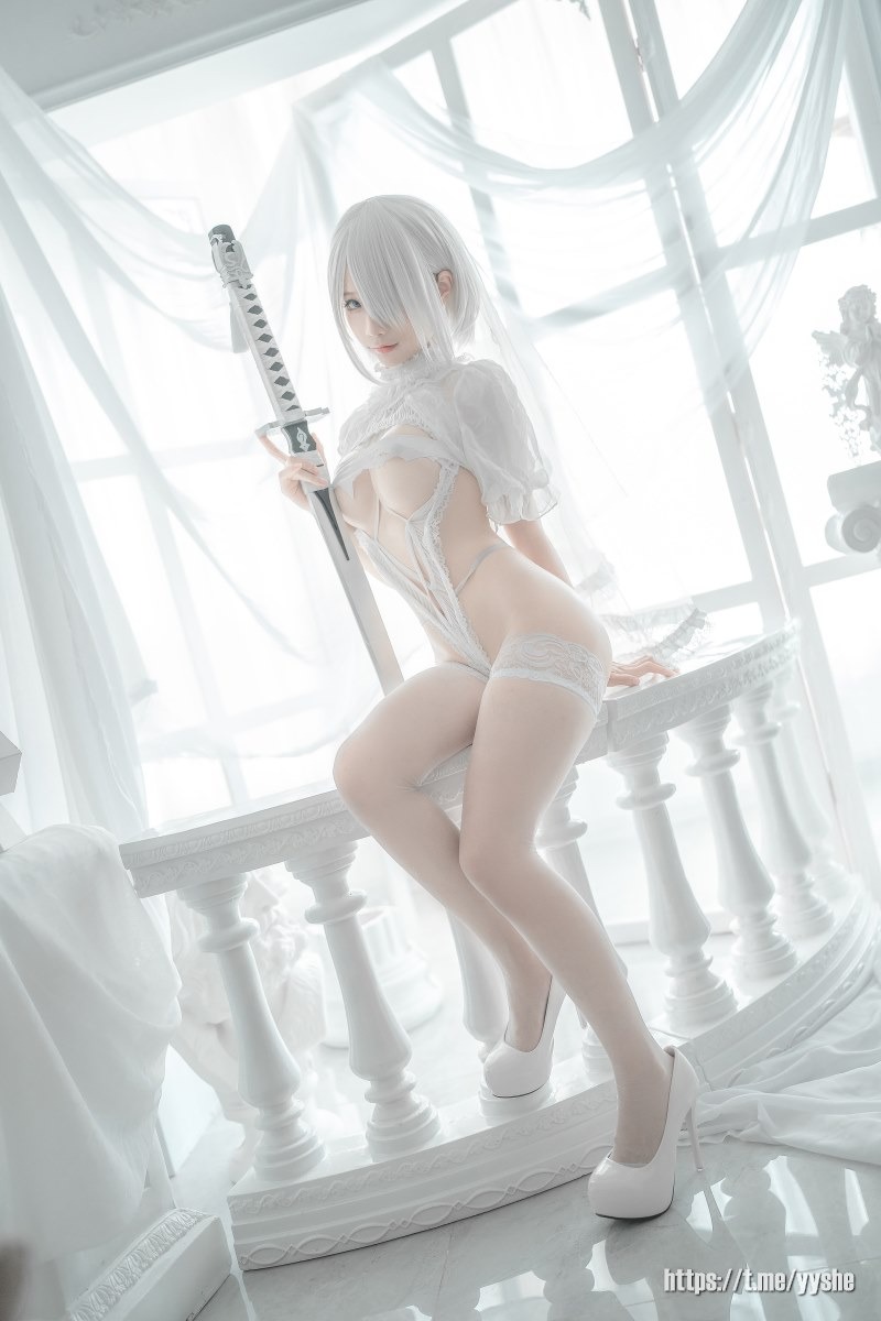 蠢沫沫 - 2B 白婚纱 [59P] 5
