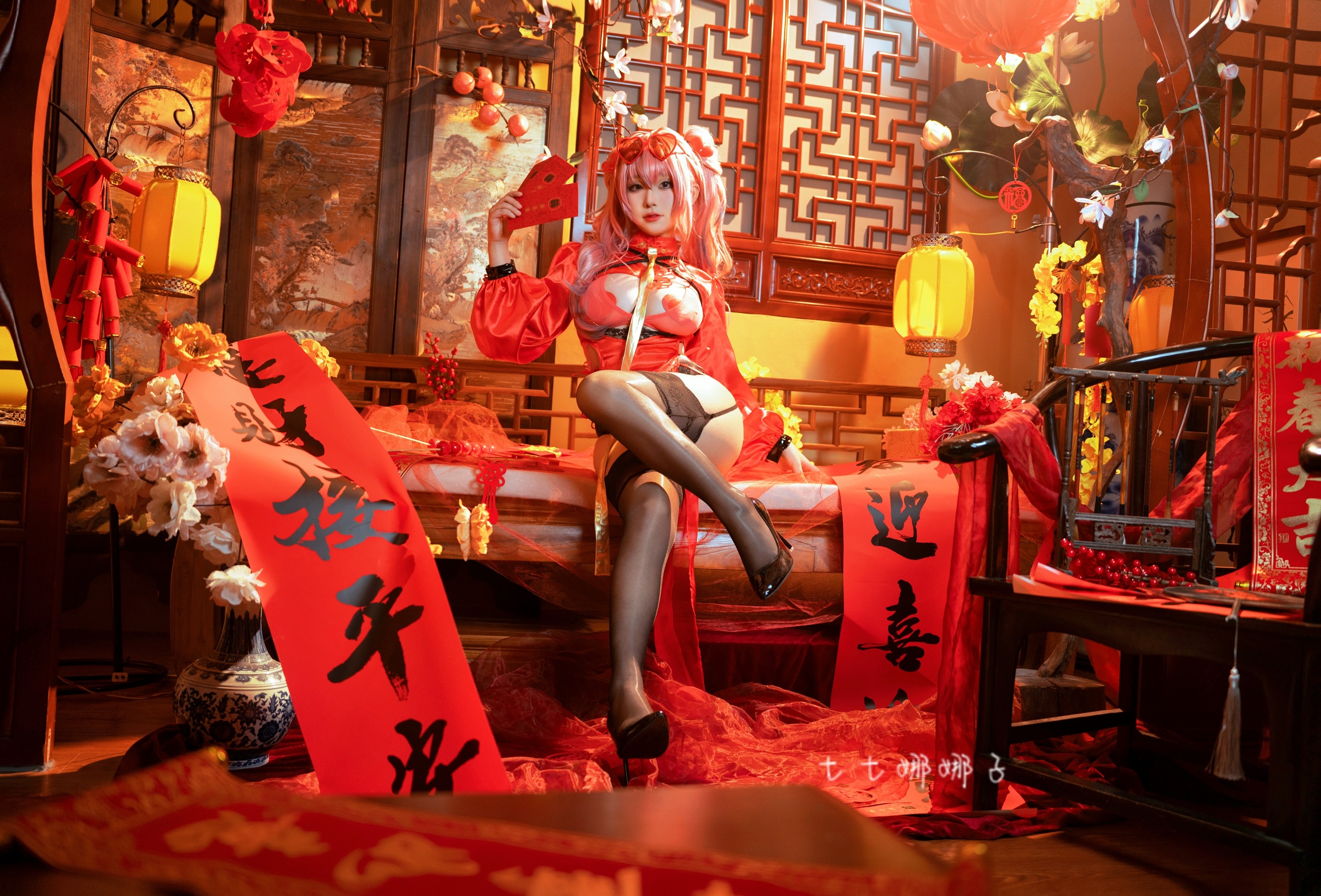 七七娜娜子 布莱默顿新春旗袍 [108P6V-770MB] 49