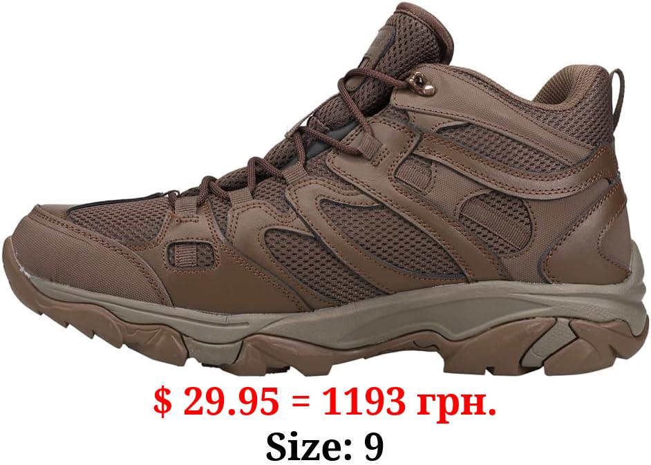 Hi-Tec Mens Ht Ravus Mid Wp Lace Up Hiking Hiking Casual Boots Ankle - Brown