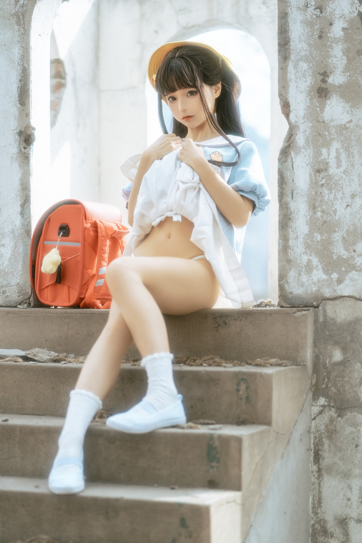 Cosplay 蠢沫沫 Chunmomo 小黄帽 绅士版 Set.01 36