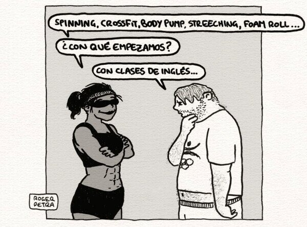 Clases de ejercicios o de inglés