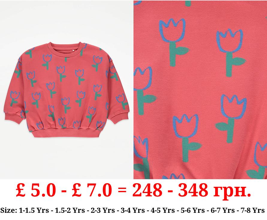Red Tulip Sweatshirt