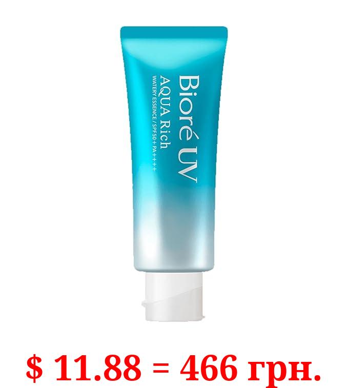 Biore UV Aqua Rich Sunscreen Water Essence Facial Sunscreen SPF50+ PA++++ 2.36floz (70g)