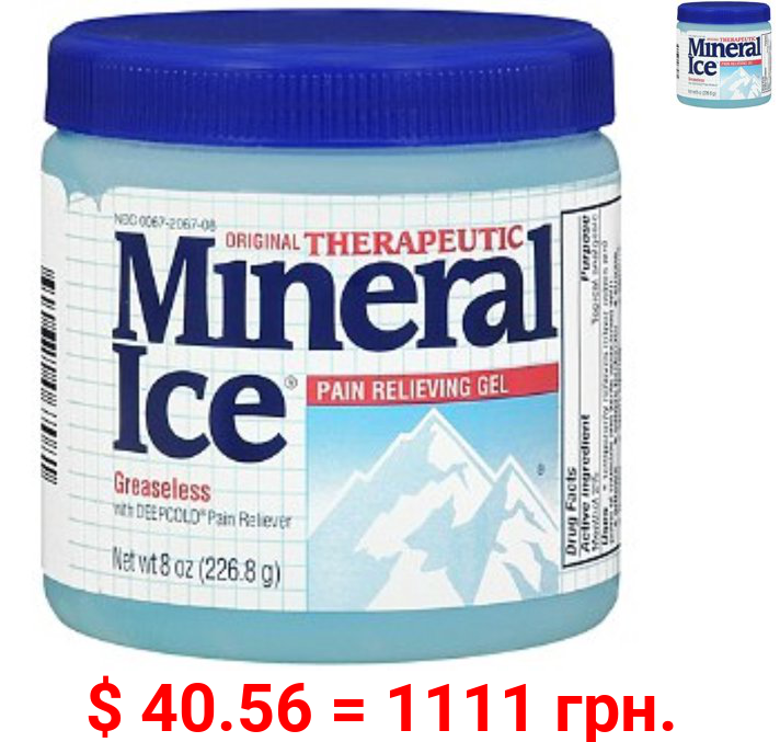 Mineral Ice Pain Relieving Gel  8 oz (Pack of 4)