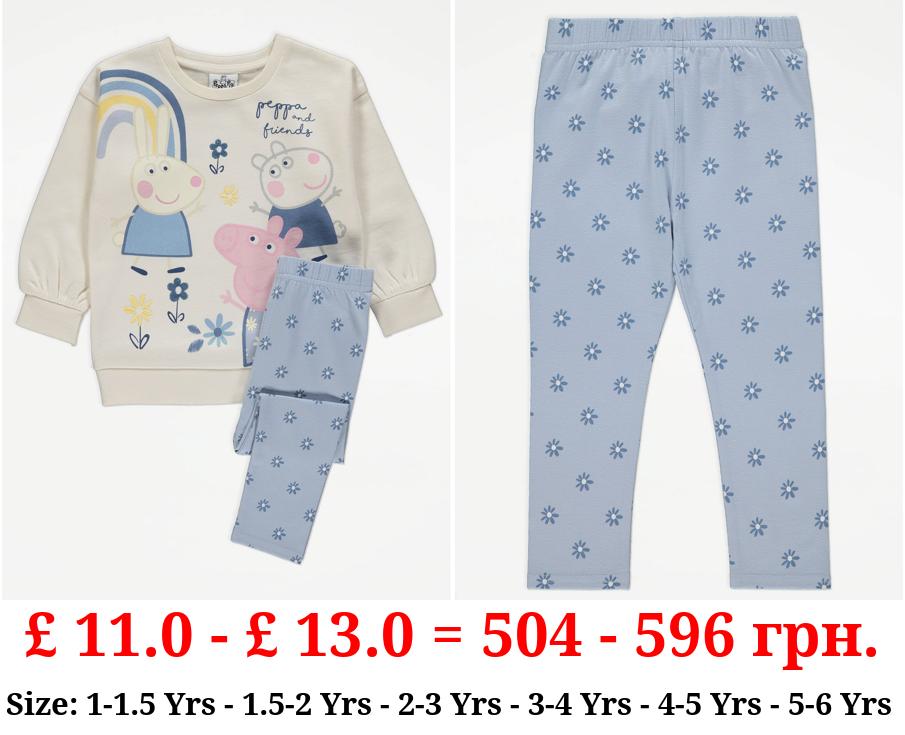 Peppa Pig and Friends Sweatshirt and Leggings Outfit