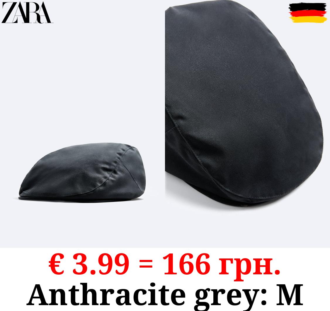 WAXED-EFFECT FLAT CAP