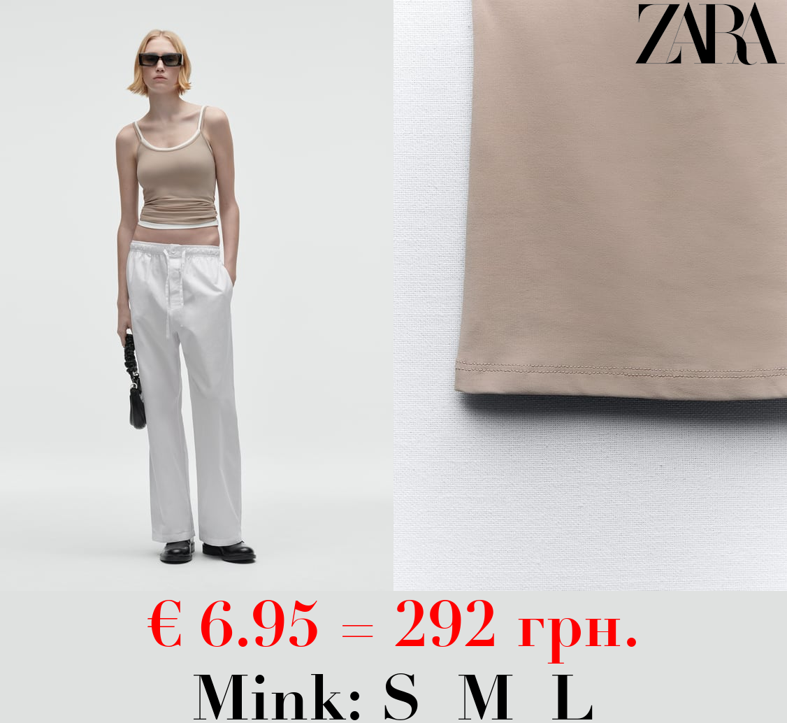 POLYAMIDE TOP WITH THIN STRAPS