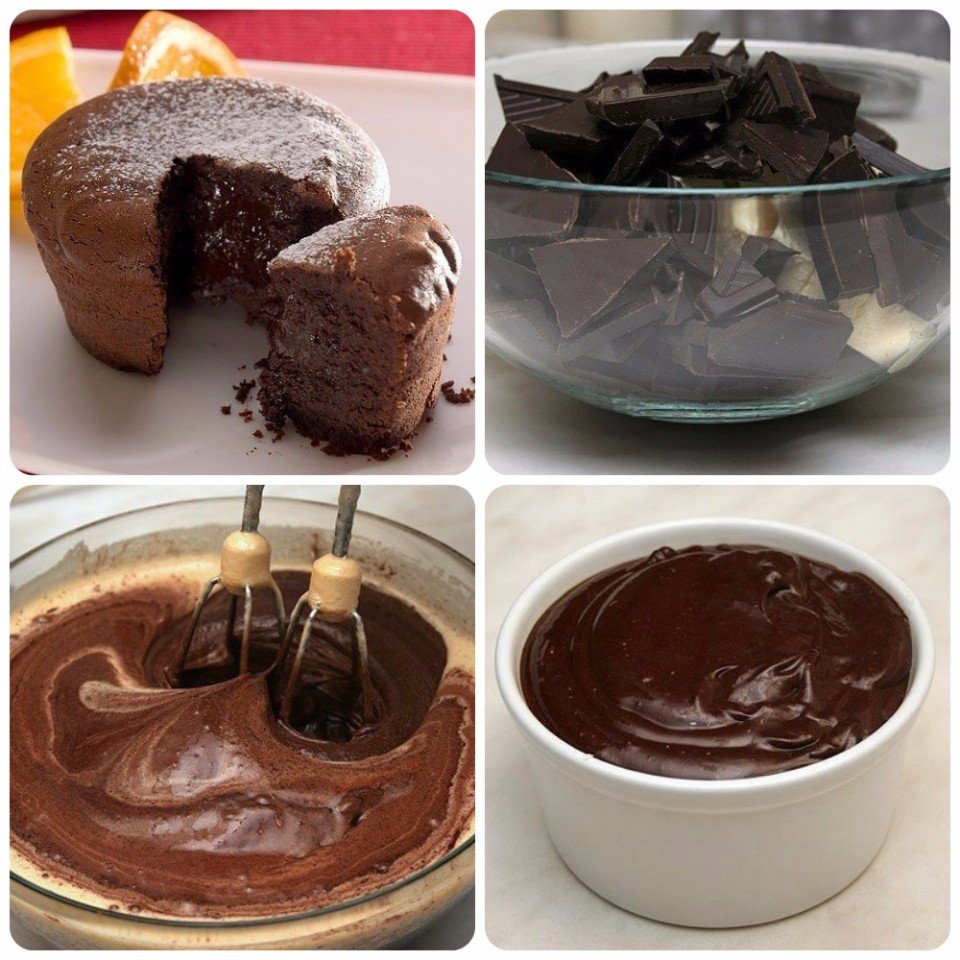 Маффины шоколадные с шоколадом внутри рецепт с фото пошагово