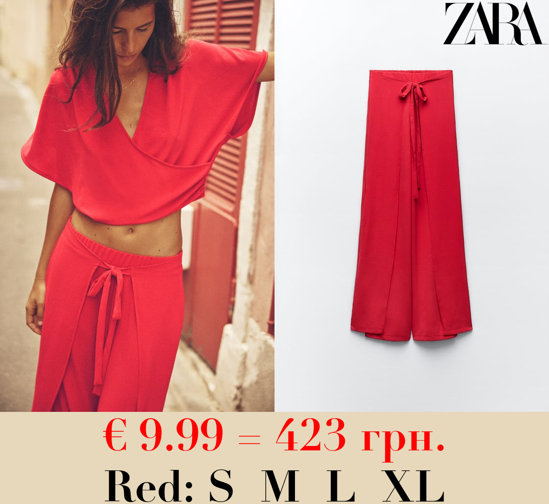 FLOWING WRAP TROUSERS