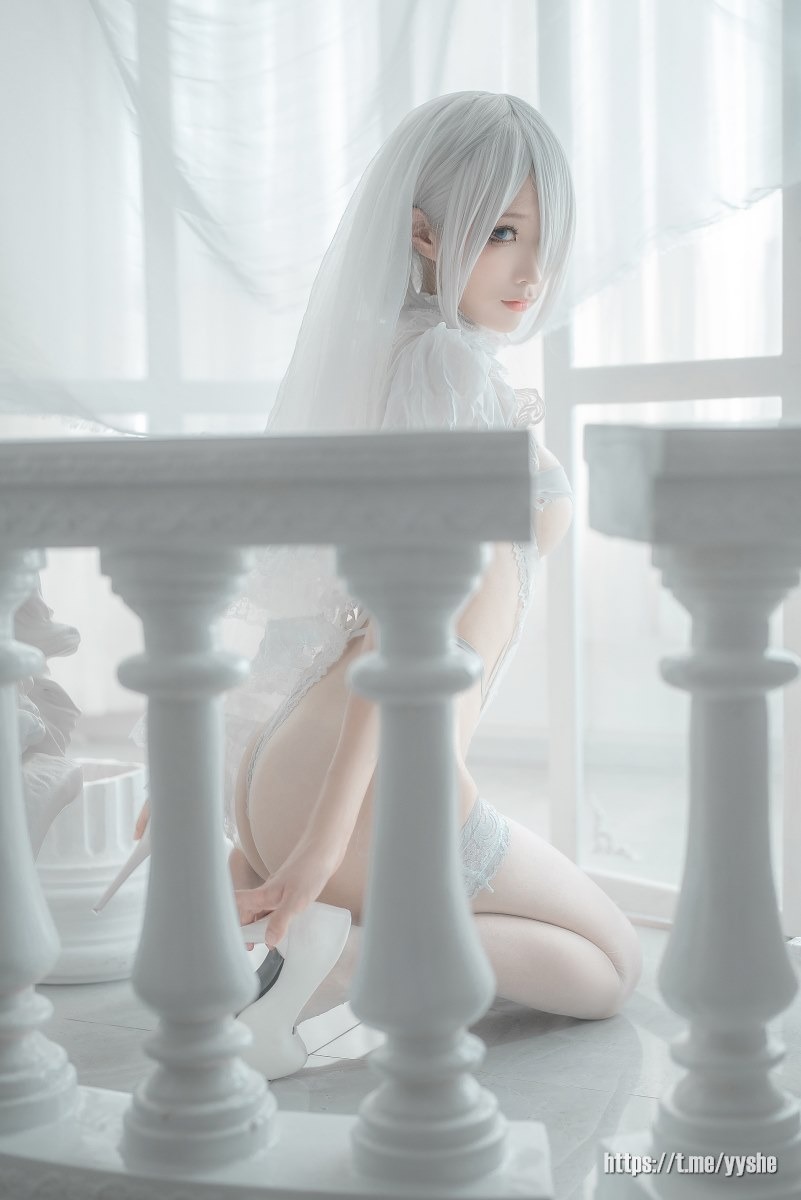 蠢沫沫 - 2B 白婚纱 [59P] 55