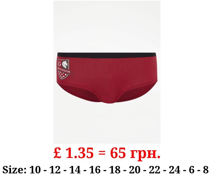 Harry Potter Gryffindor Red Short Knickers