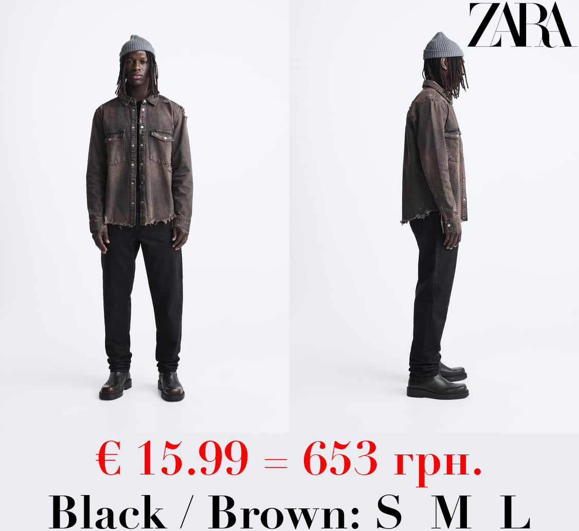 OVERDYED DENIM OVERSHIRT