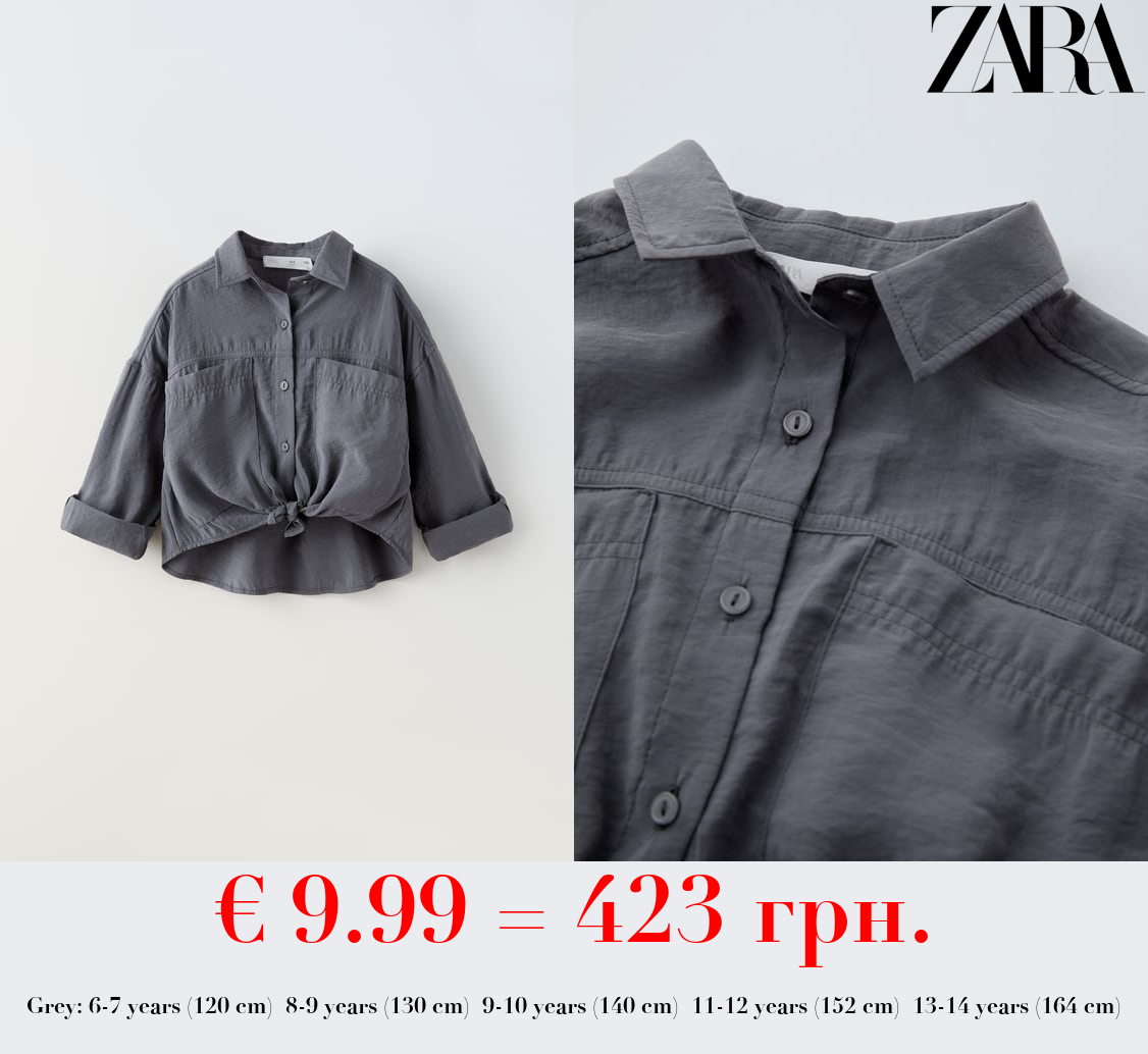 FLOWING SHIRT WITH KNOT