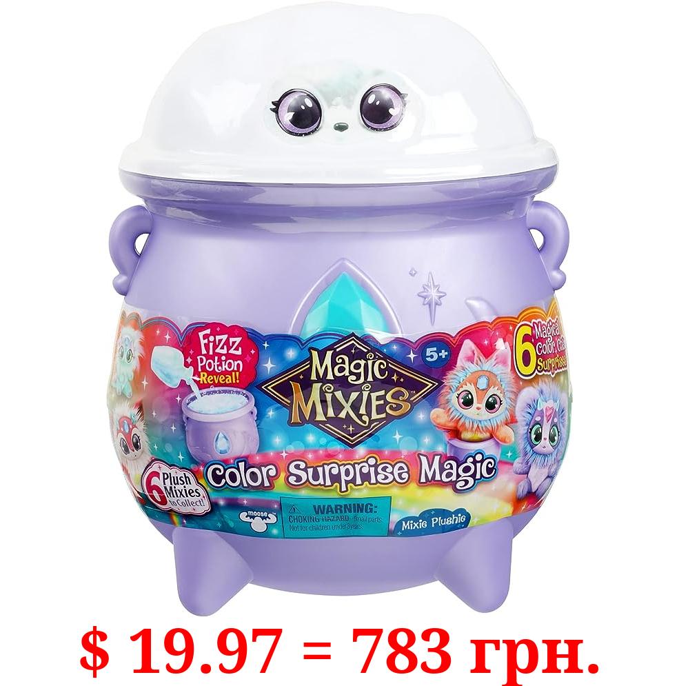 Magic Mixies Color Surprise Magic Cauldron. Reveal a Mixie Plushie from The Fizzing Cauldron and Discover 6 Magical Color Change Surprises - Styles May Vary - Non-Electronic Medium (Pack of 1)