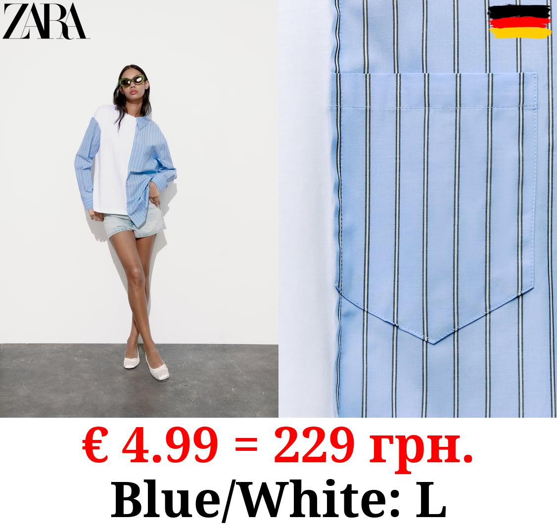 COMBINED POPLIN T-SHIRT