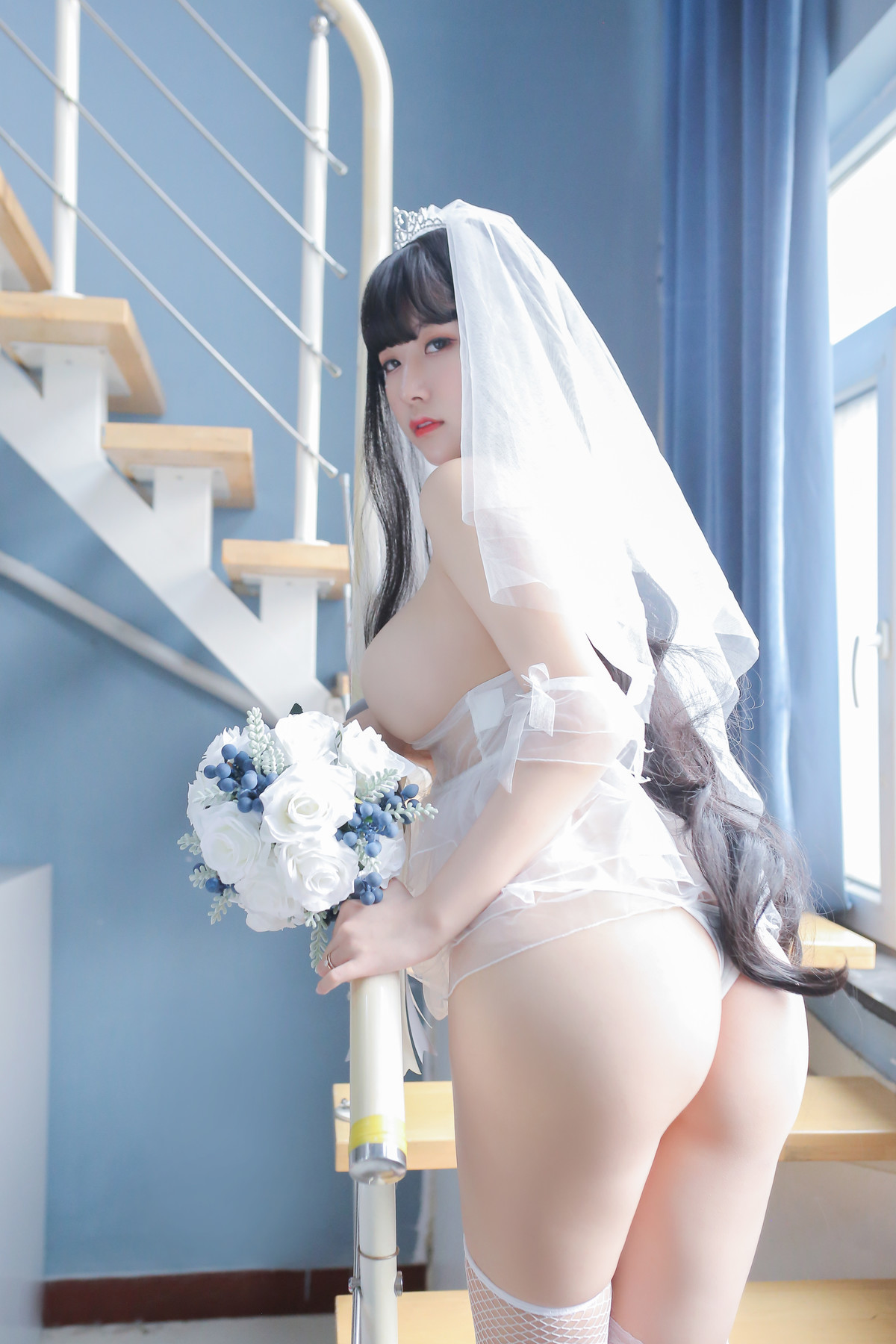 Cosplay 猫九酱Sakura 长发婚纱 Set.02 11