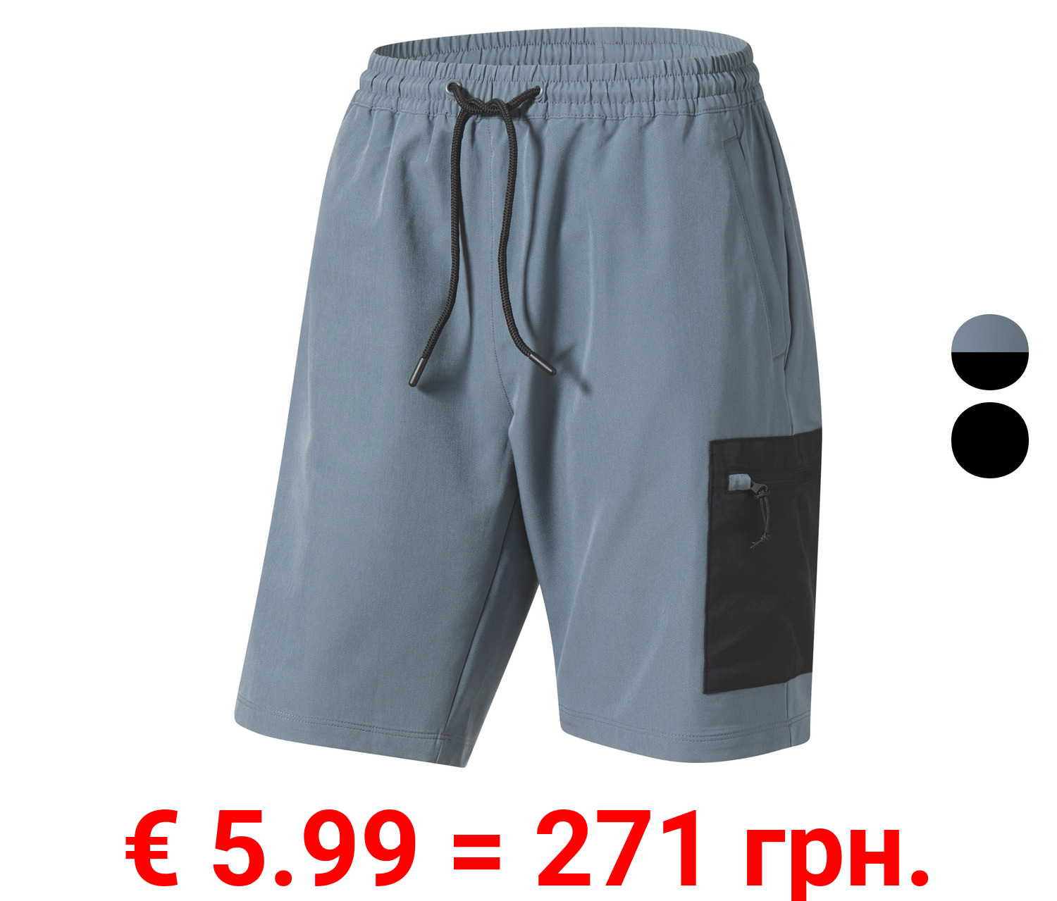 CRIVIT Herren Funktionsshorts mit Imprägnierung