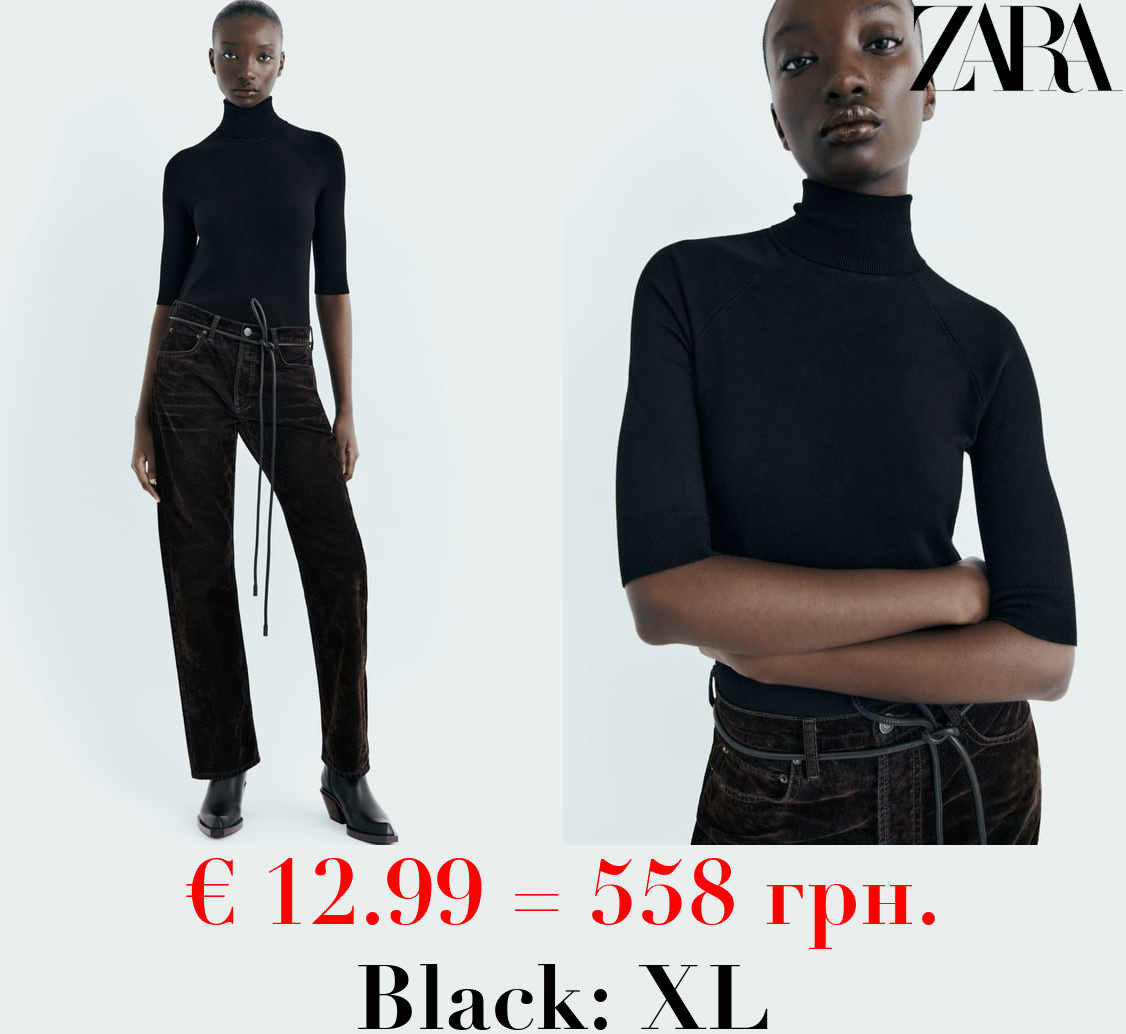 HIGH NECK KNIT SWEATER