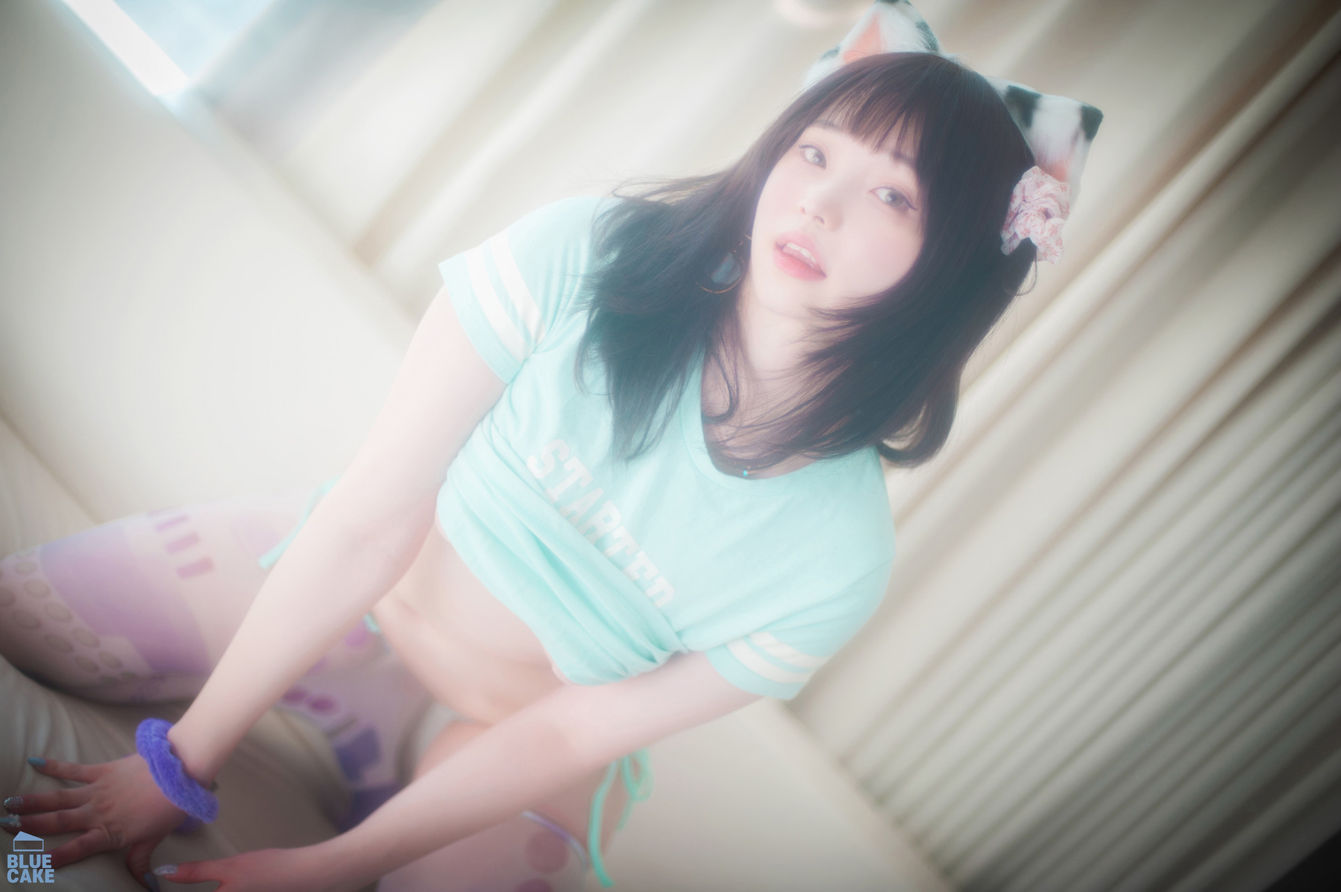 Bambi 밤비, [BLUECAKE] Naughty Cats Pink & Mint RED Set.02 46