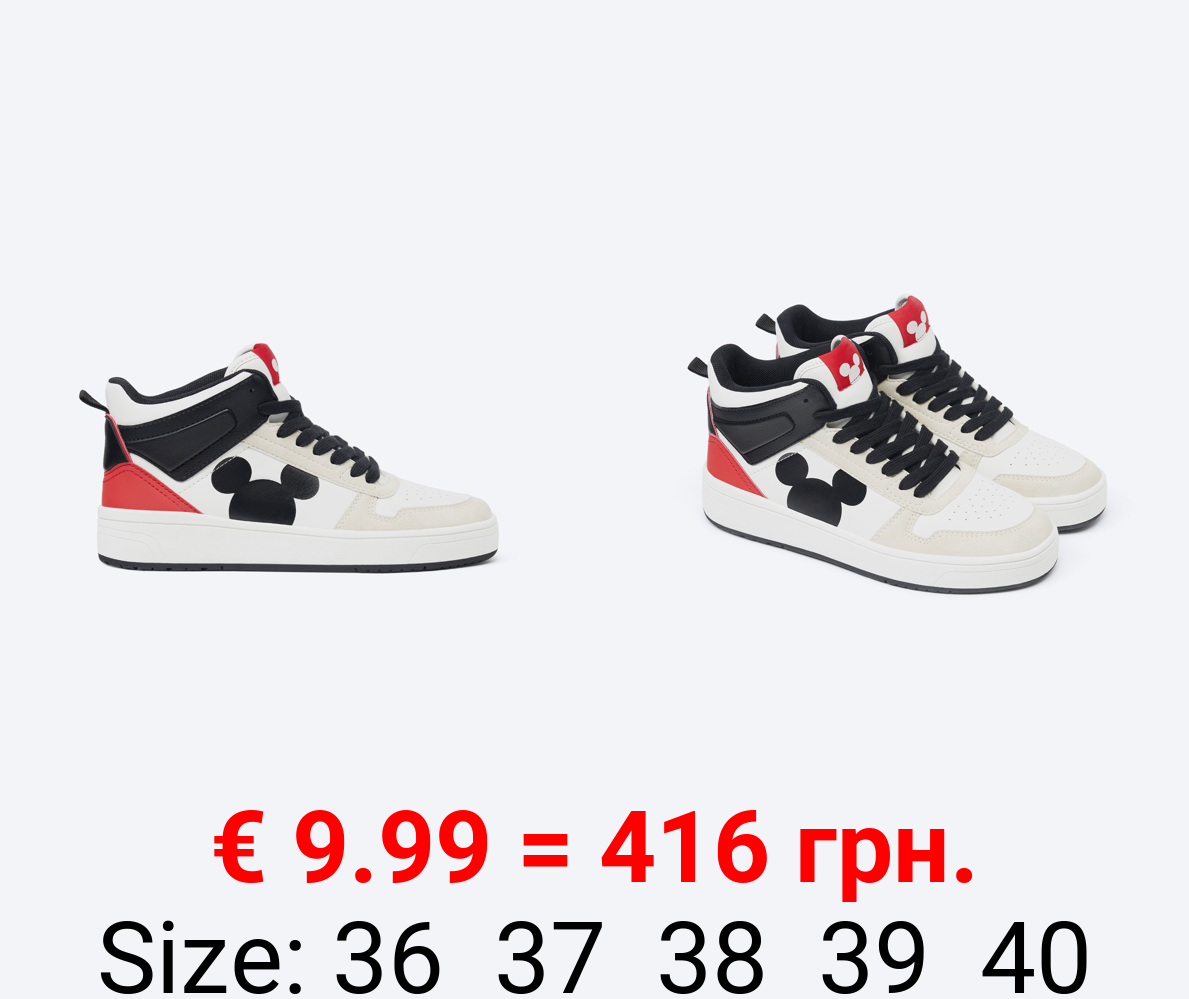 MICKEY ©DISNEY high-top sneakers