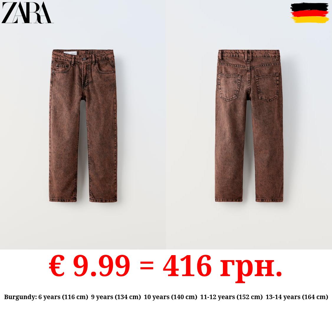 WIDE-LEG OVERDYED JEANS