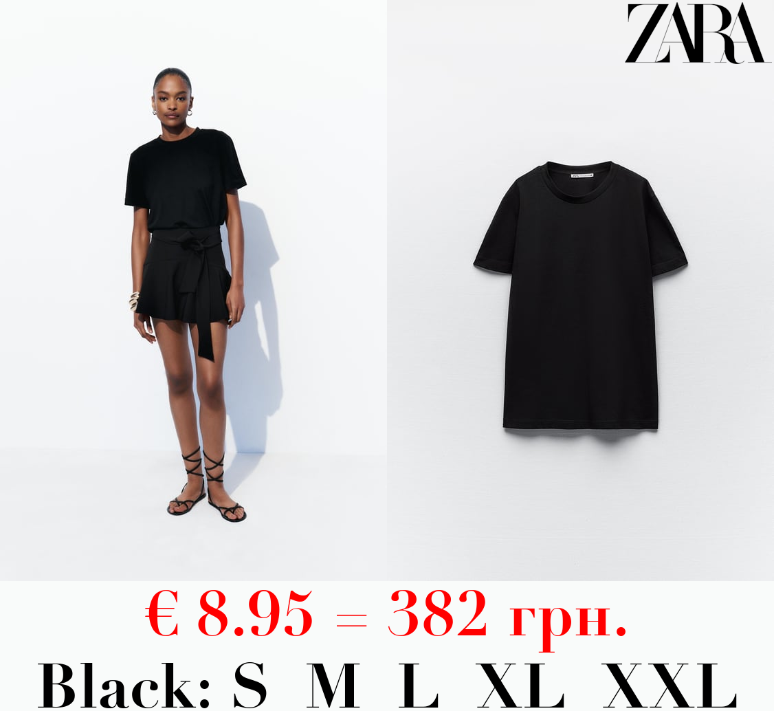 COTTON T-SHIRT WITH ENZYME FINISH