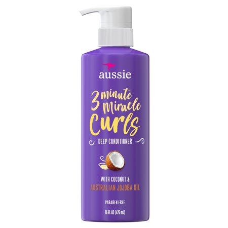 Aussie 3 Minute Miracle Curls Deep Conditioner, 16 fl oz